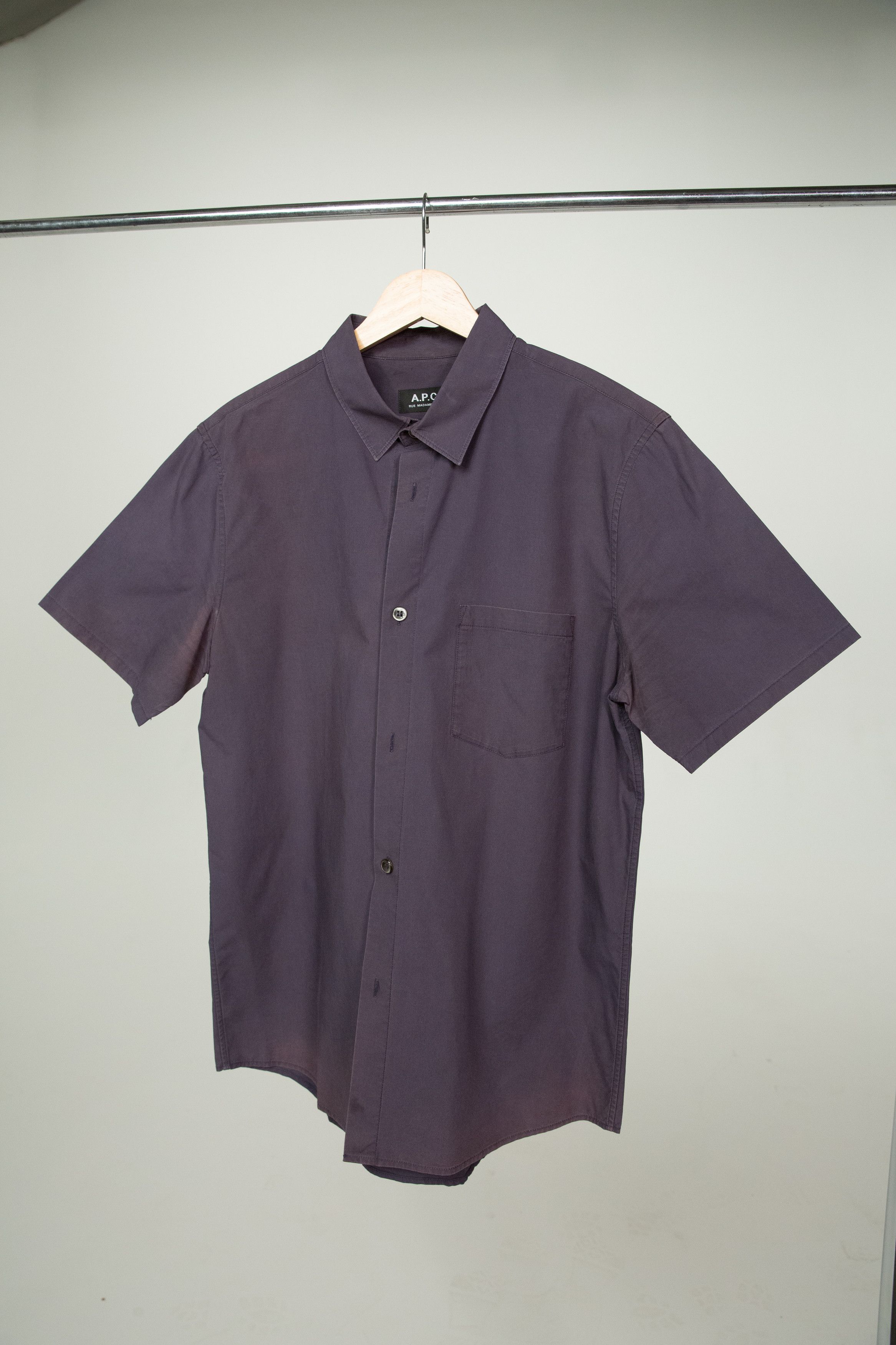 A.P.C. APC Chemise Andreas Shirt in Dark Navy Size US M / EU 48-50 / 2 - 10 Thumbnail