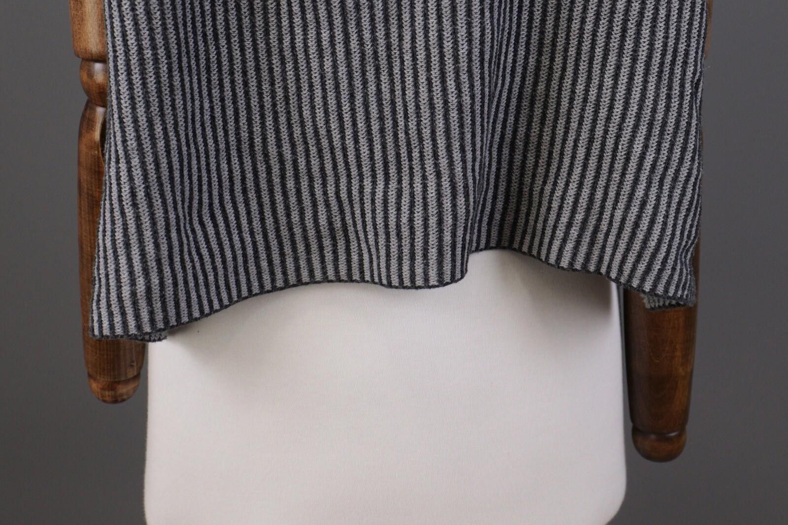 Designer Gudrun Sjöden Gray Pinstriped Knit Cardigan Sweater Size S Size S / US 4 / IT 40 - 10 Thumbnail