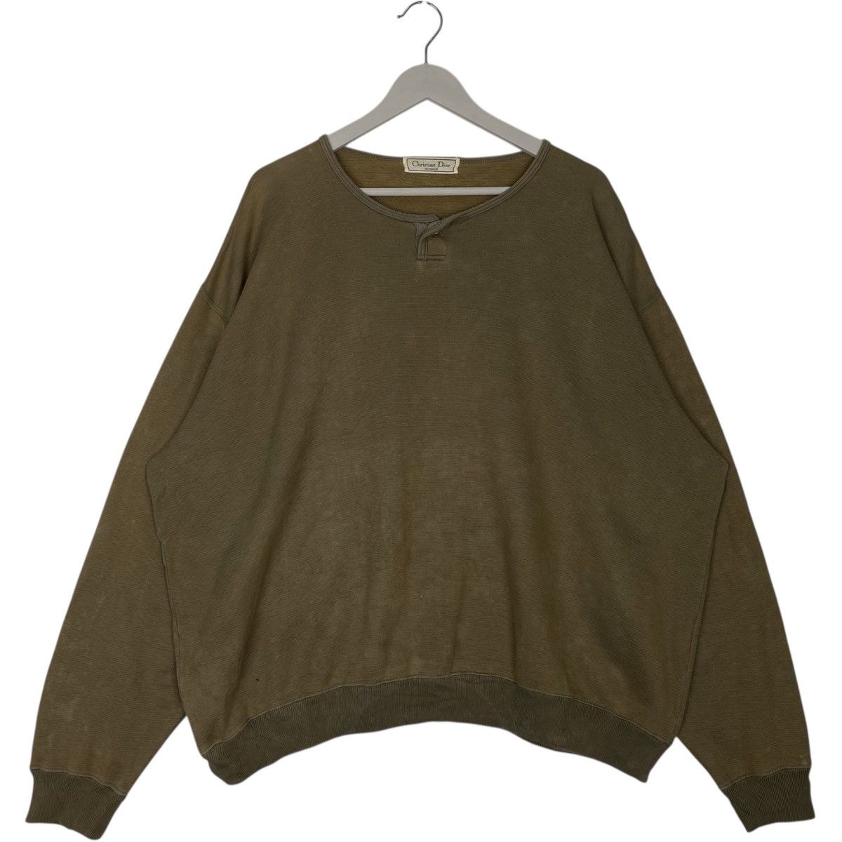 Vintage Vintage 90s Christian Dior Sweatshirt Crewneck Brown Size XL Size US XL / EU 56 / 4 - 1 Thumbnail