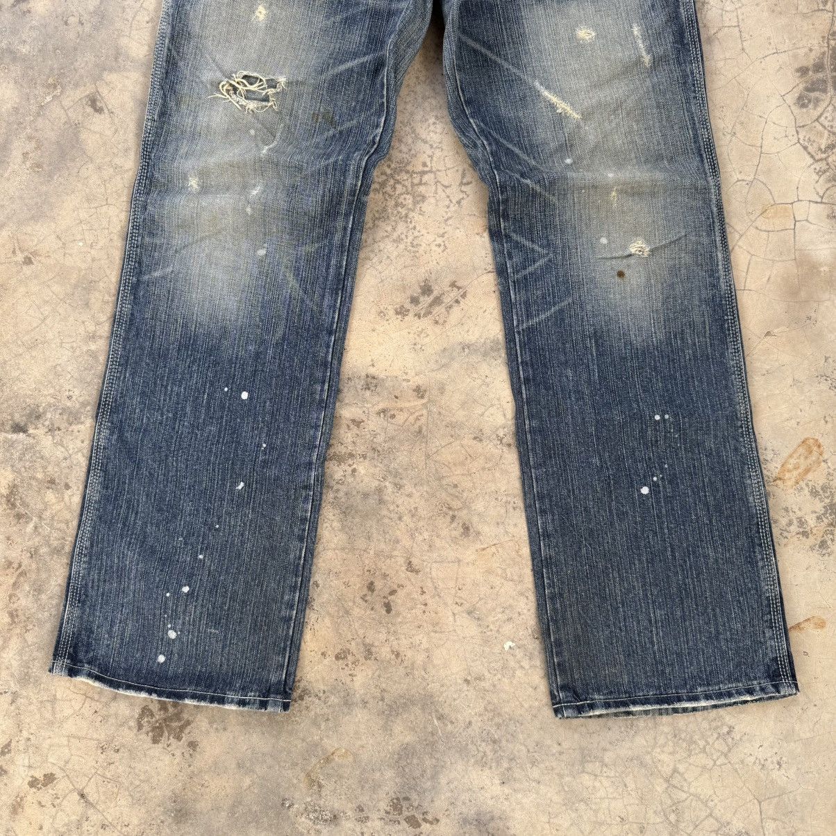 Edwin VINTAGE EDWIN BLUE TRIP FADED JEAN DENIM PANTS Size US 35 - 4 Thumbnail