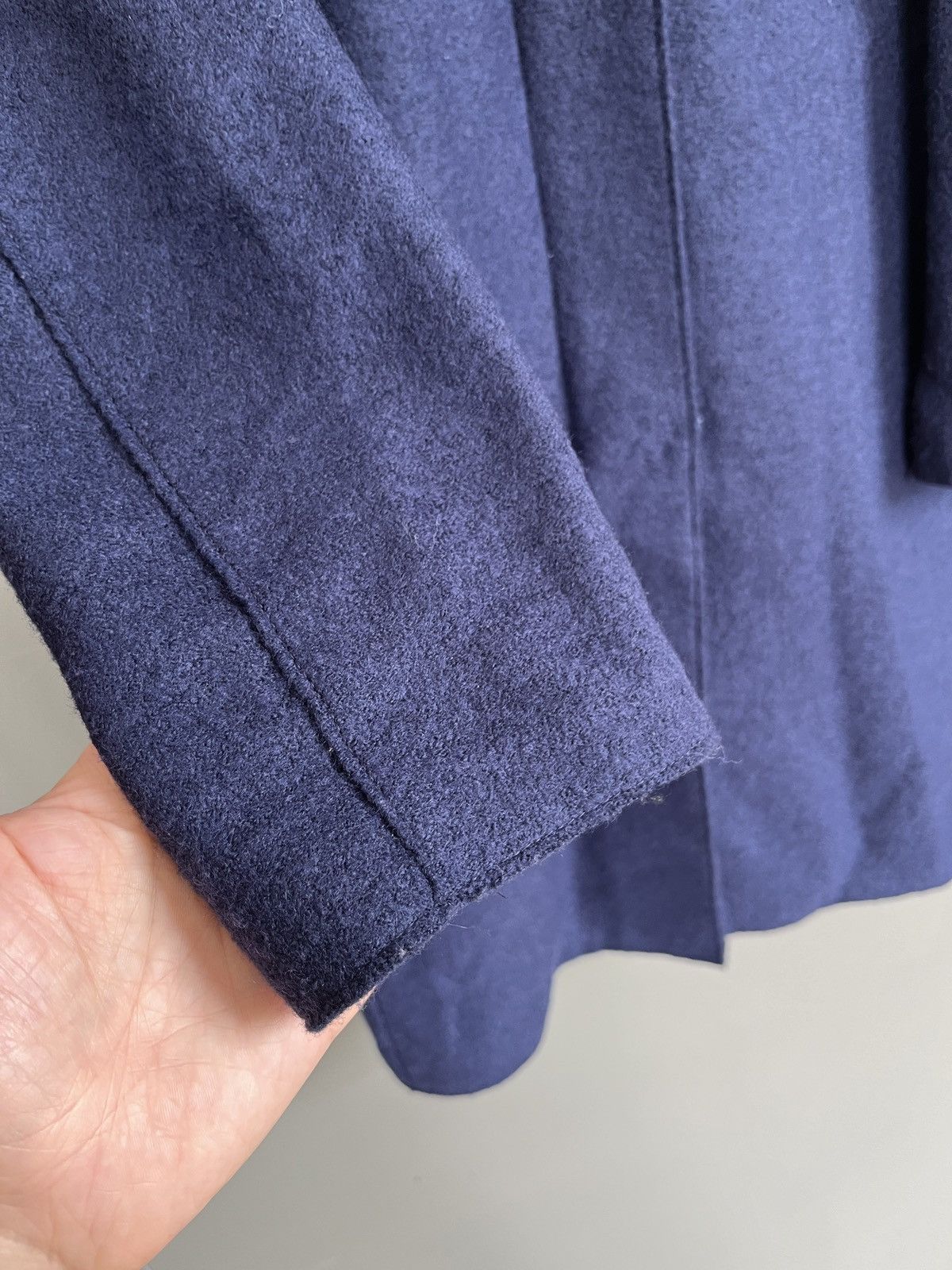 Gimo's Gimos Blue Wool Parka w/ Detachable Down Hood & Vest Size L / US 10 / IT 46 - 8 Thumbnail