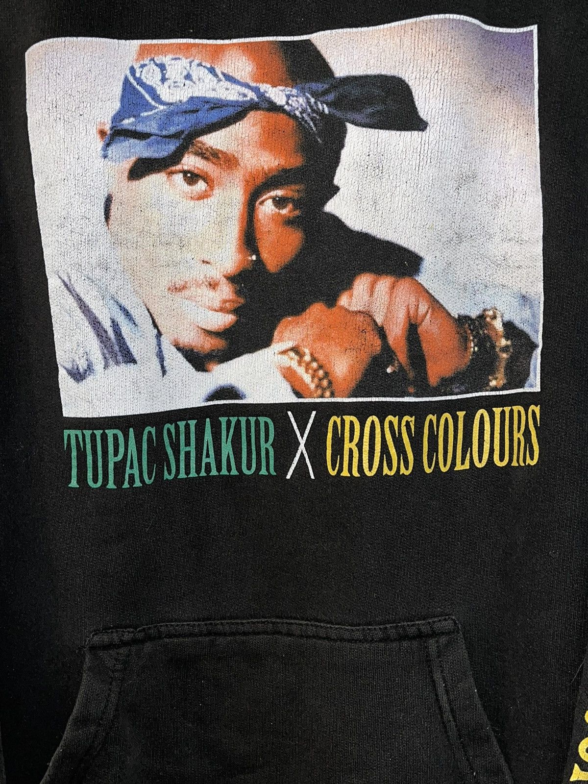 Vintage Crazy Y2K Faded Thrashed ERD Baggy Skater Tupac Rap Hoodie Size US L / EU 52-54 / 3 - 2 Thumbnail