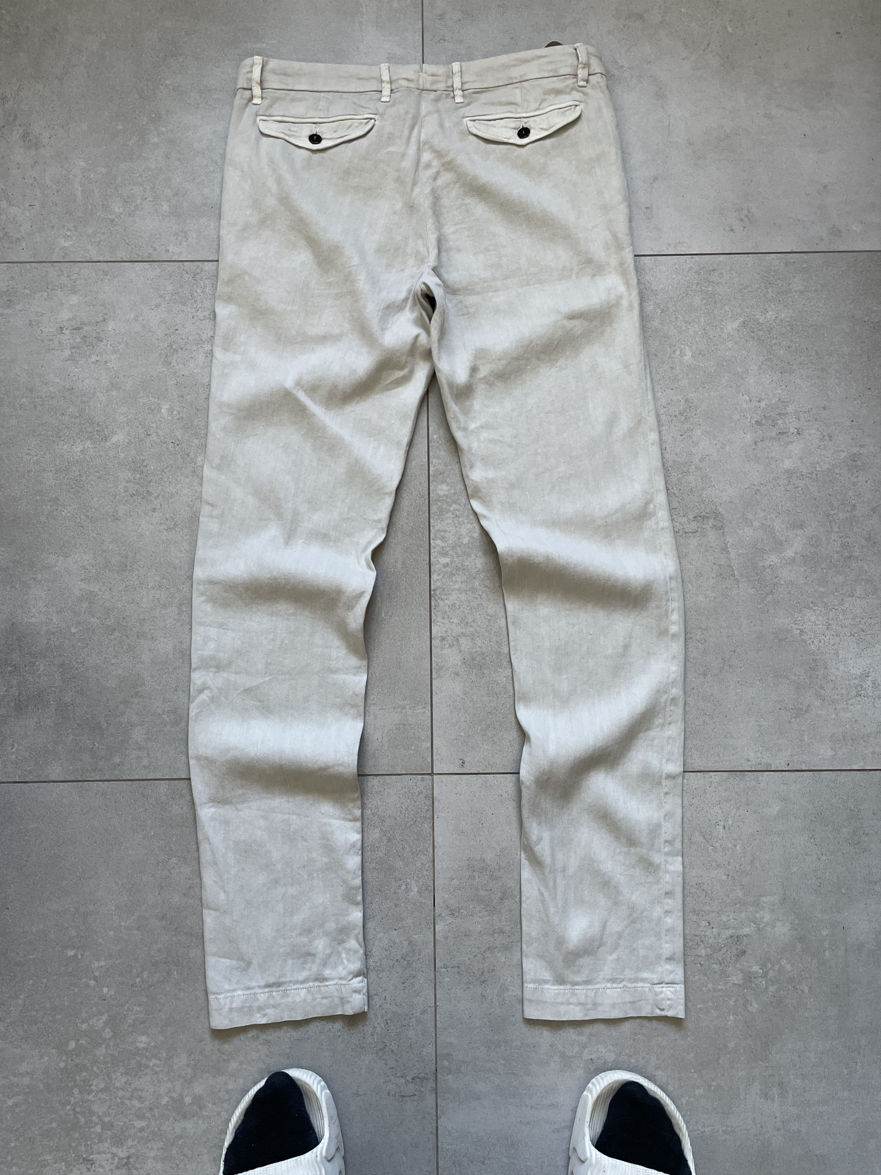C.P. Company CREAM STONE ISLAND CP COMPANY LINEN LIGHT WEIGHT CHINO Size US 32 / EU 48 - 1 Thumbnail