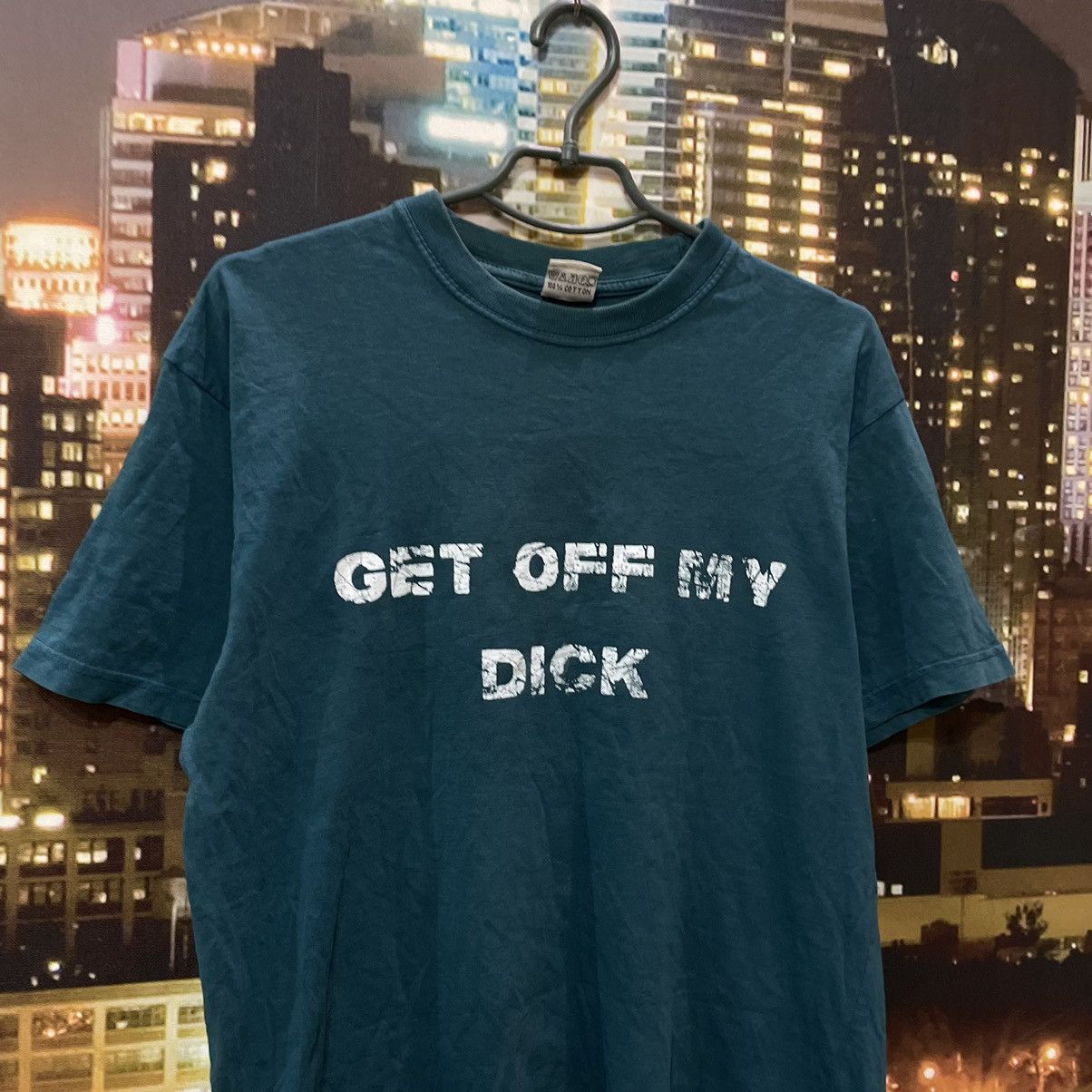 Band Tees VINTAGE 90S GRAIL TEE GET OFF MY DICK PENIS FUNNY PORNO Size US L / EU 52-54 / 3 - 2 Thumbnail