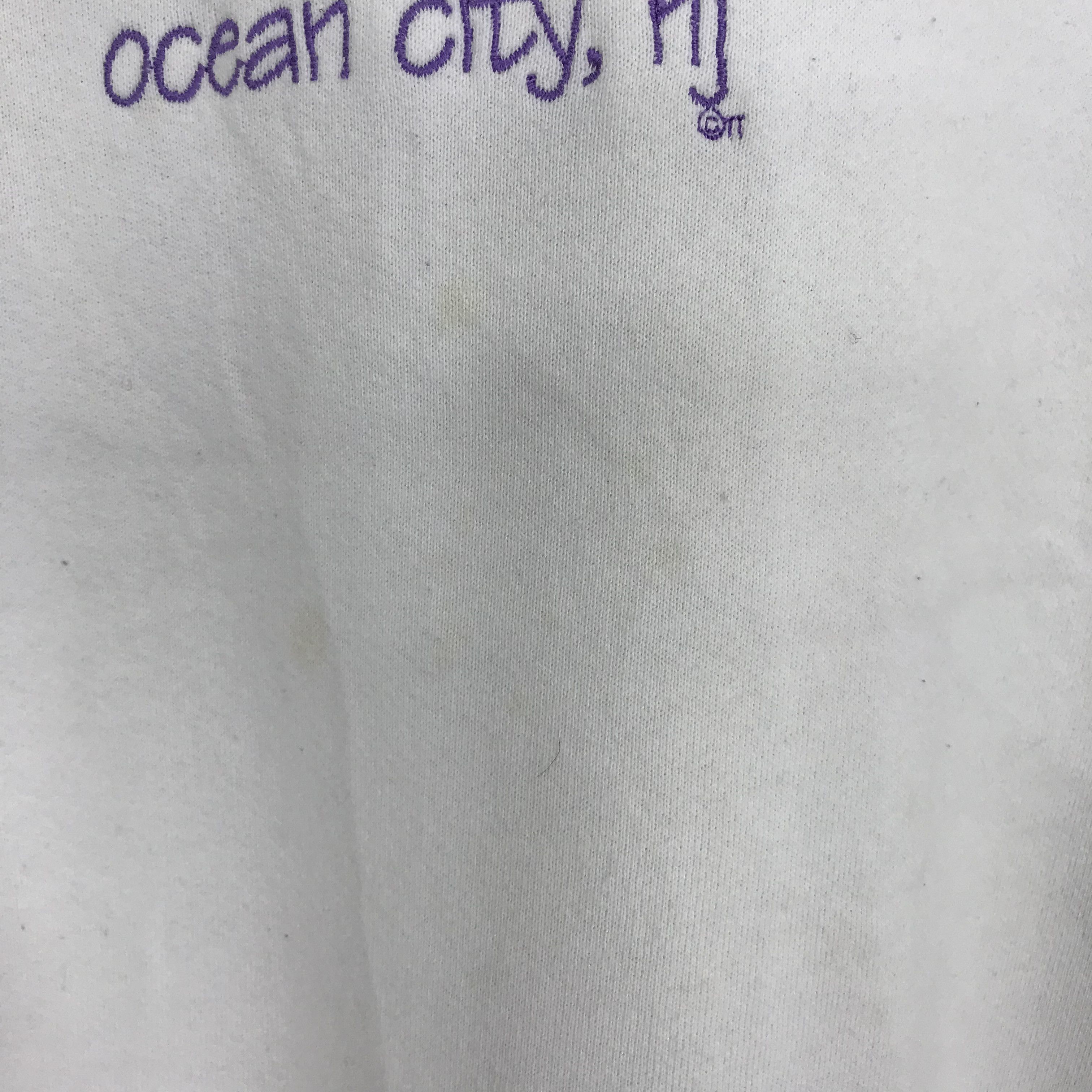 Ocean Pacific Vintage Ocean City White Sweatshirt Larg - 312 Size US L / EU 52-54 / 3 - 6 Thumbnail
