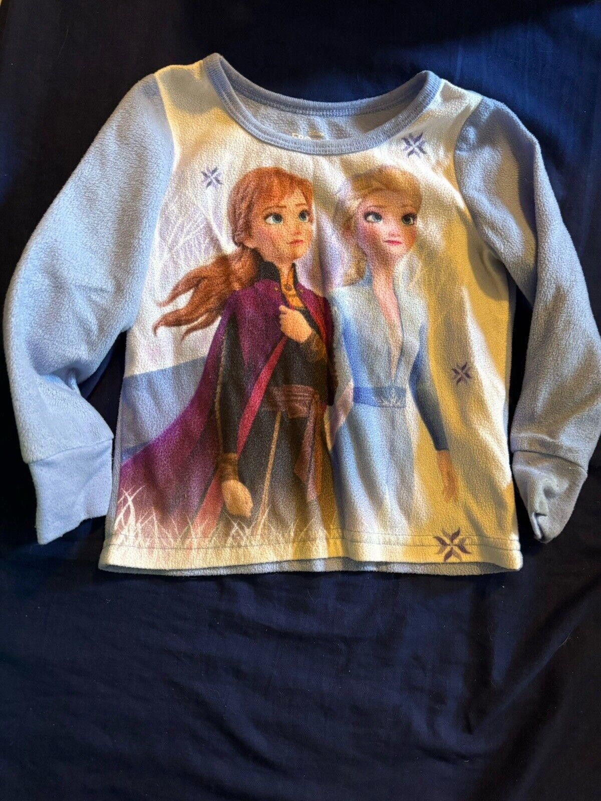 Disney 3T Frozen Fleece Pajama Top Size ONE SIZE - 1 Thumbnail