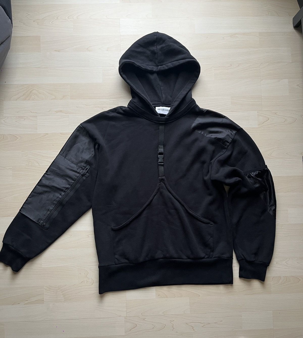 Han Kjobenhavn Han Kjøbenhavn patch hoodie nylon pocket zip satin utility Size US M / EU 48-50 / 2 - 3 Thumbnail