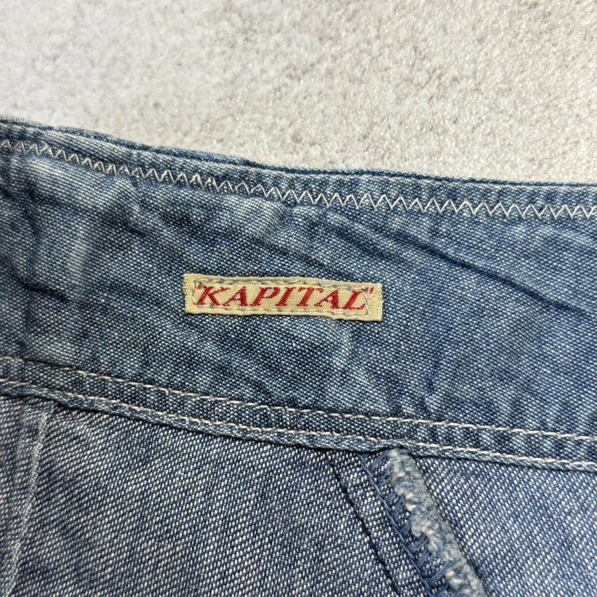 Kapital Kountry Kapital Kountry Boro Crazy Patch Denim Shorts Size US 34 / EU 50 - 6 Thumbnail