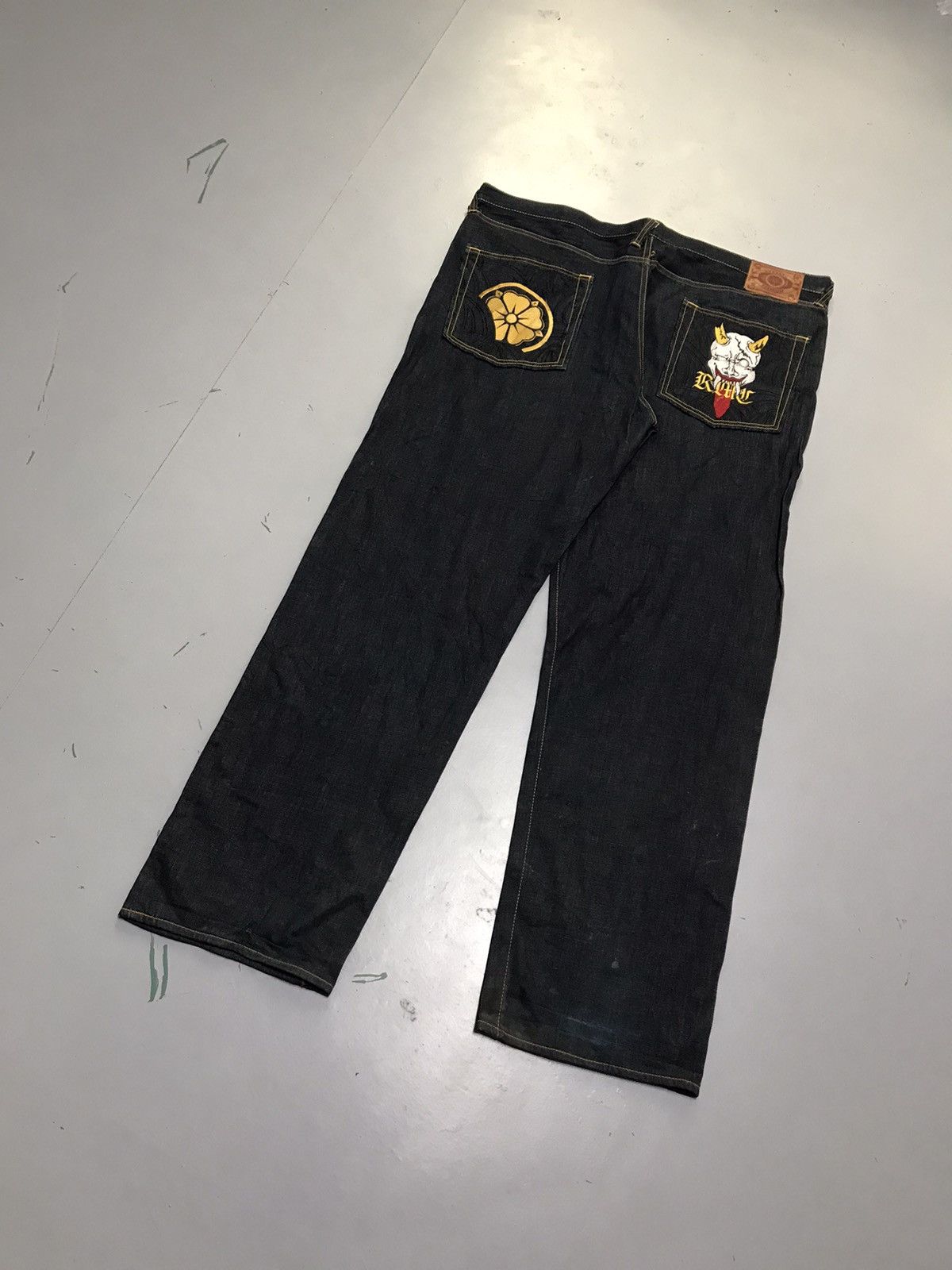 Japanese Brand Vintage Red monkey company embroidered denim 50x38 Size US 44 / EU 60 - 9 Thumbnail