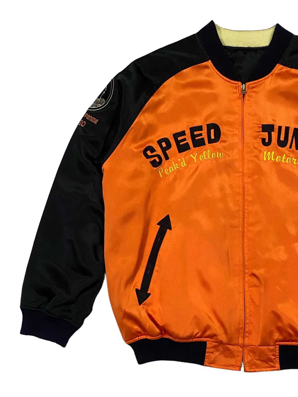 Japanese Brand Peakd Yellow Speed Junkie Reversible Souvenir Jacket Size US L / EU 52-54 / 3 - 15 Thumbnail