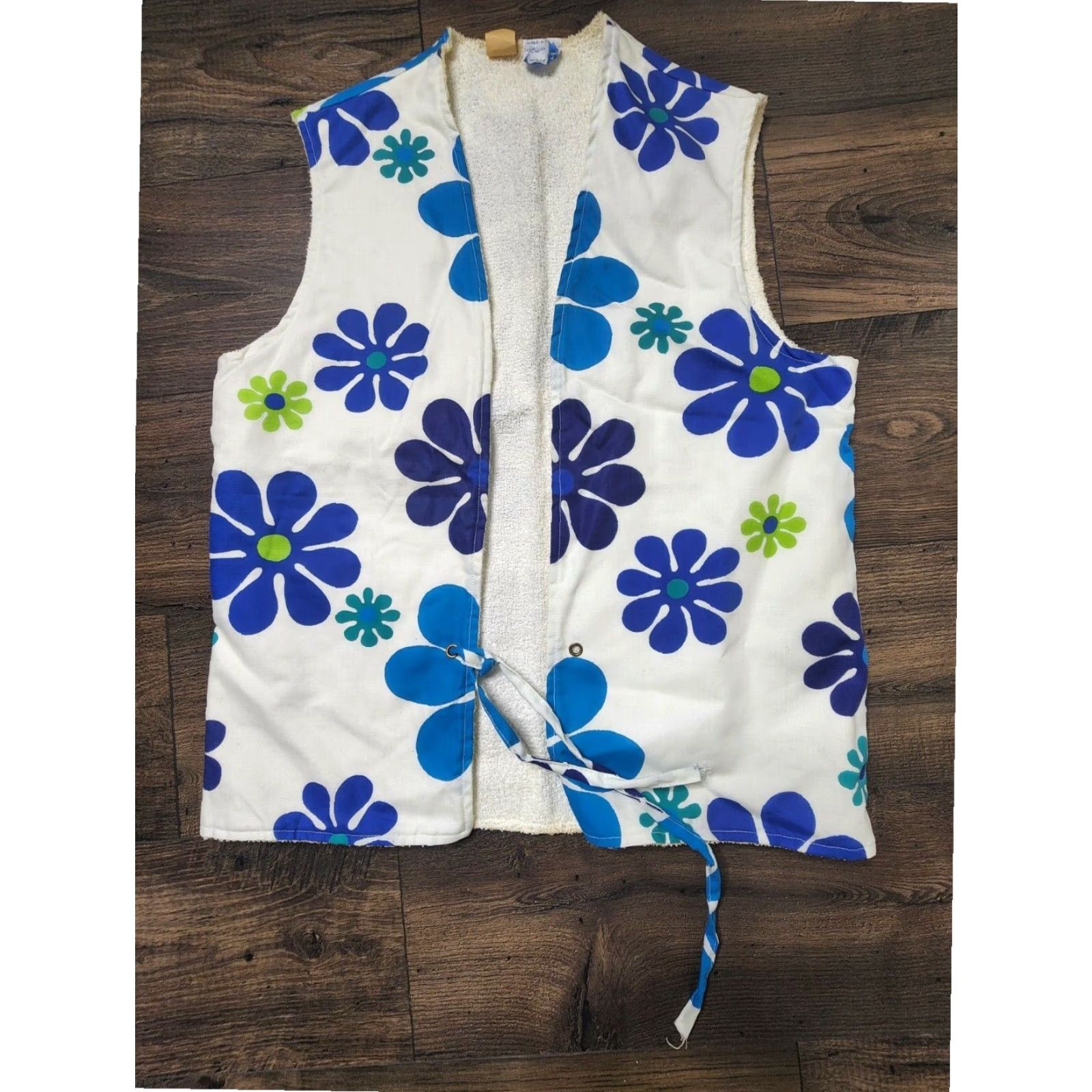 Swims VINTAGE CAL SURF Hawaiian Floral Swim Vest Mens Medium White Cotton Size US M / EU 48-50 / 2 - 2 Thumbnail