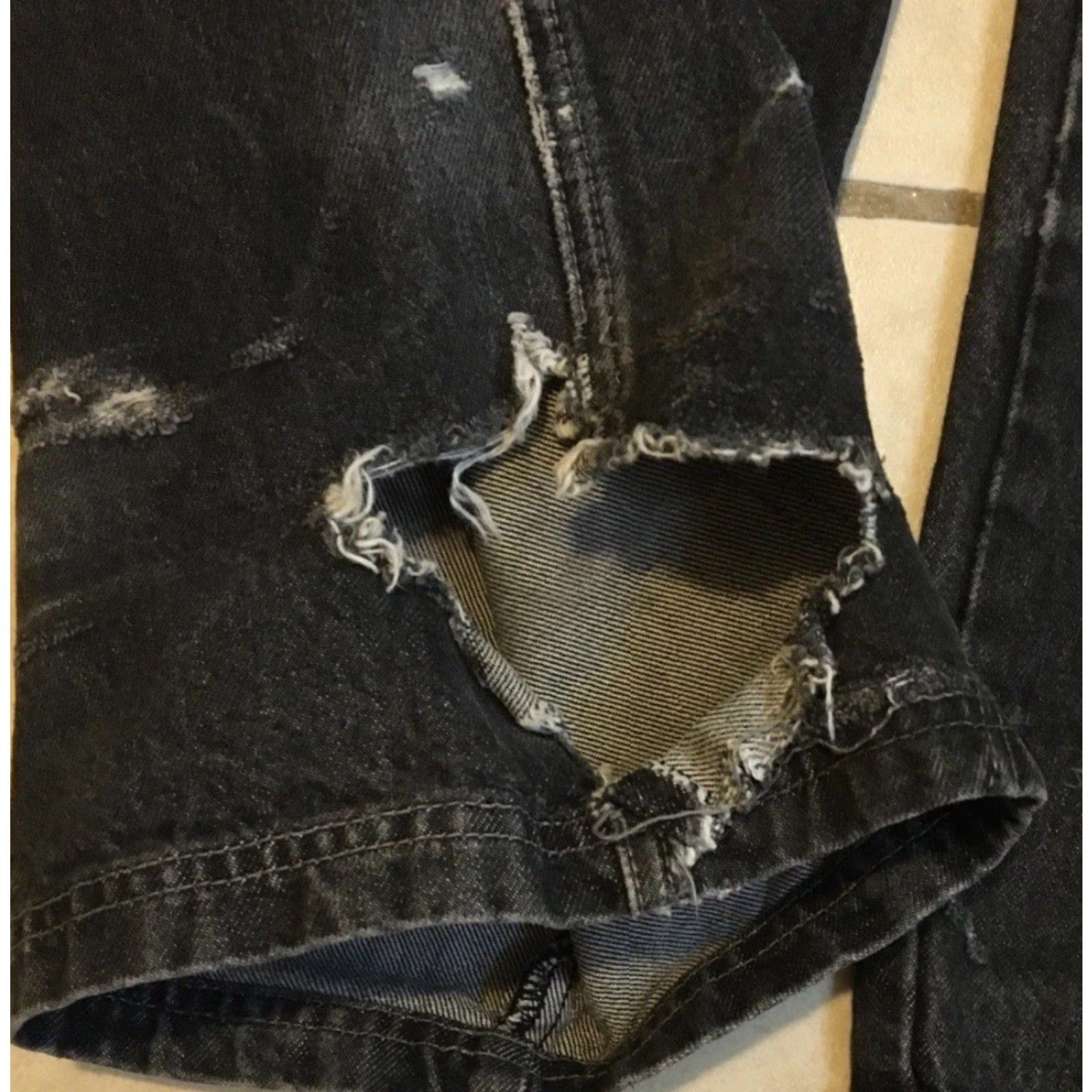 JNCO VINTAGE Wu Wear Jeans 36 Black Distressed Baggy 90s Hip Hop 80s 90s USA Mens Jeans Regular Large Size US 36 / EU 52 - 6 Thumbnail
