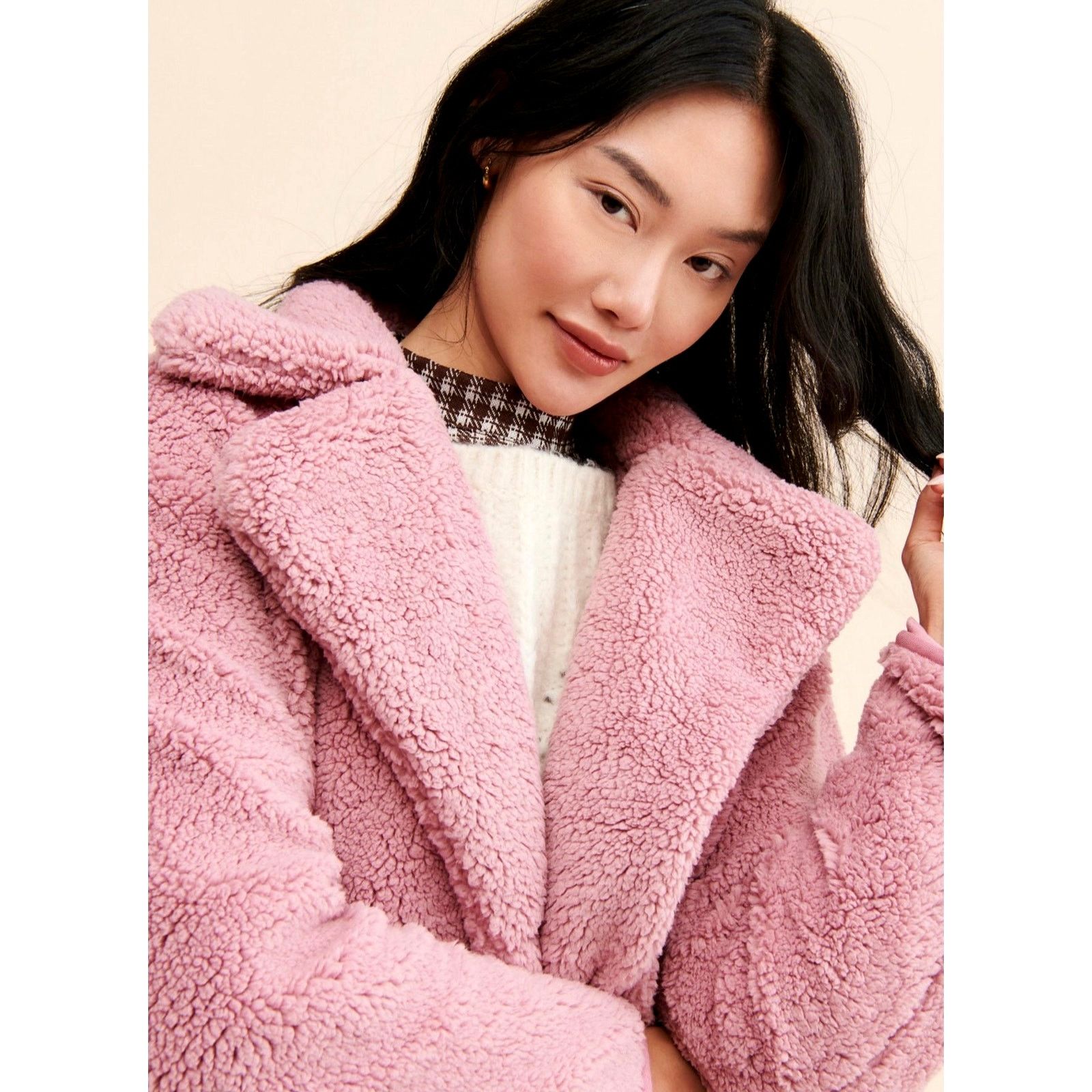 Free People Free People Joplin Cozy Jacket in Pink size M Size M / US 6-8 / IT 42-44 - 4 Thumbnail
