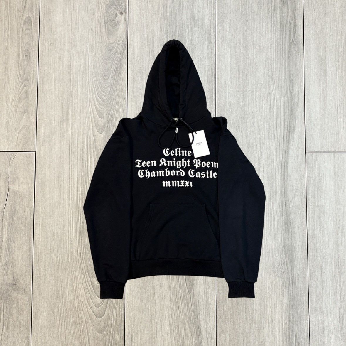Hedi Slimane Celine AW21 Teen Knight Poem Hoodie | Grailed
