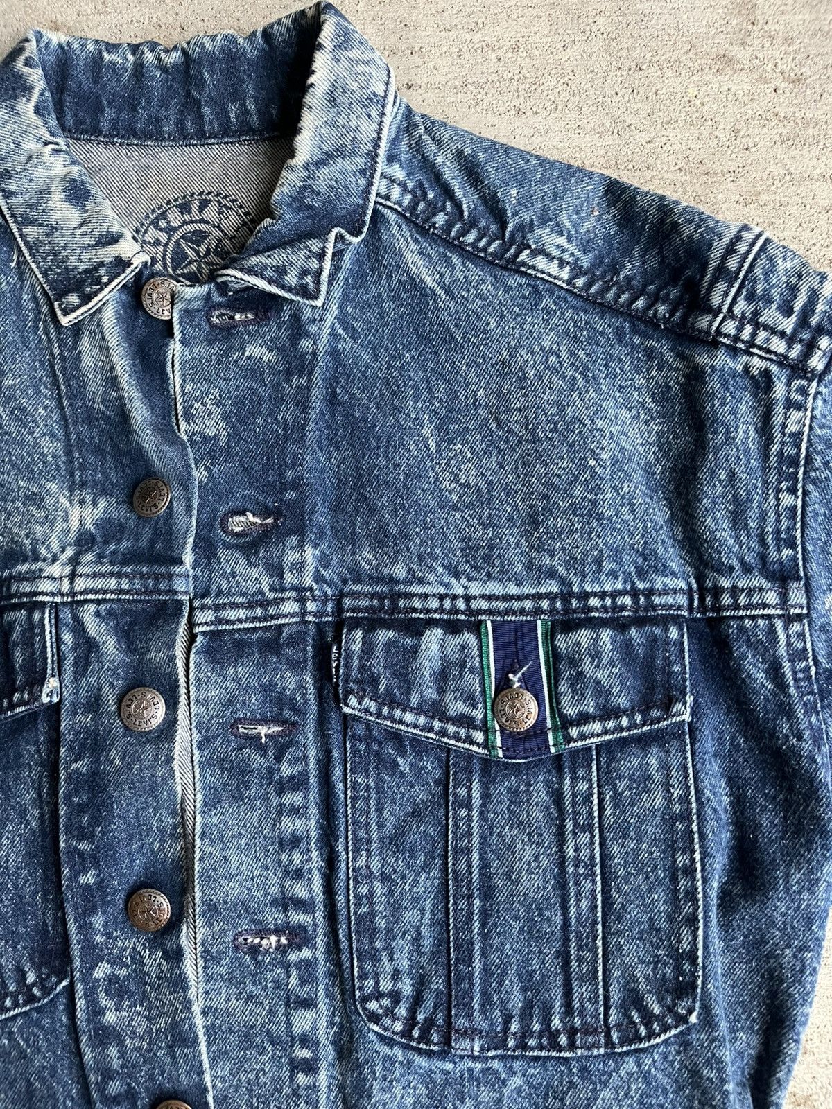 Levi's × Vintage Vintage Levi's Denim Jacket Rare Star logo Size S / US 4 / IT 40 - 5 Thumbnail