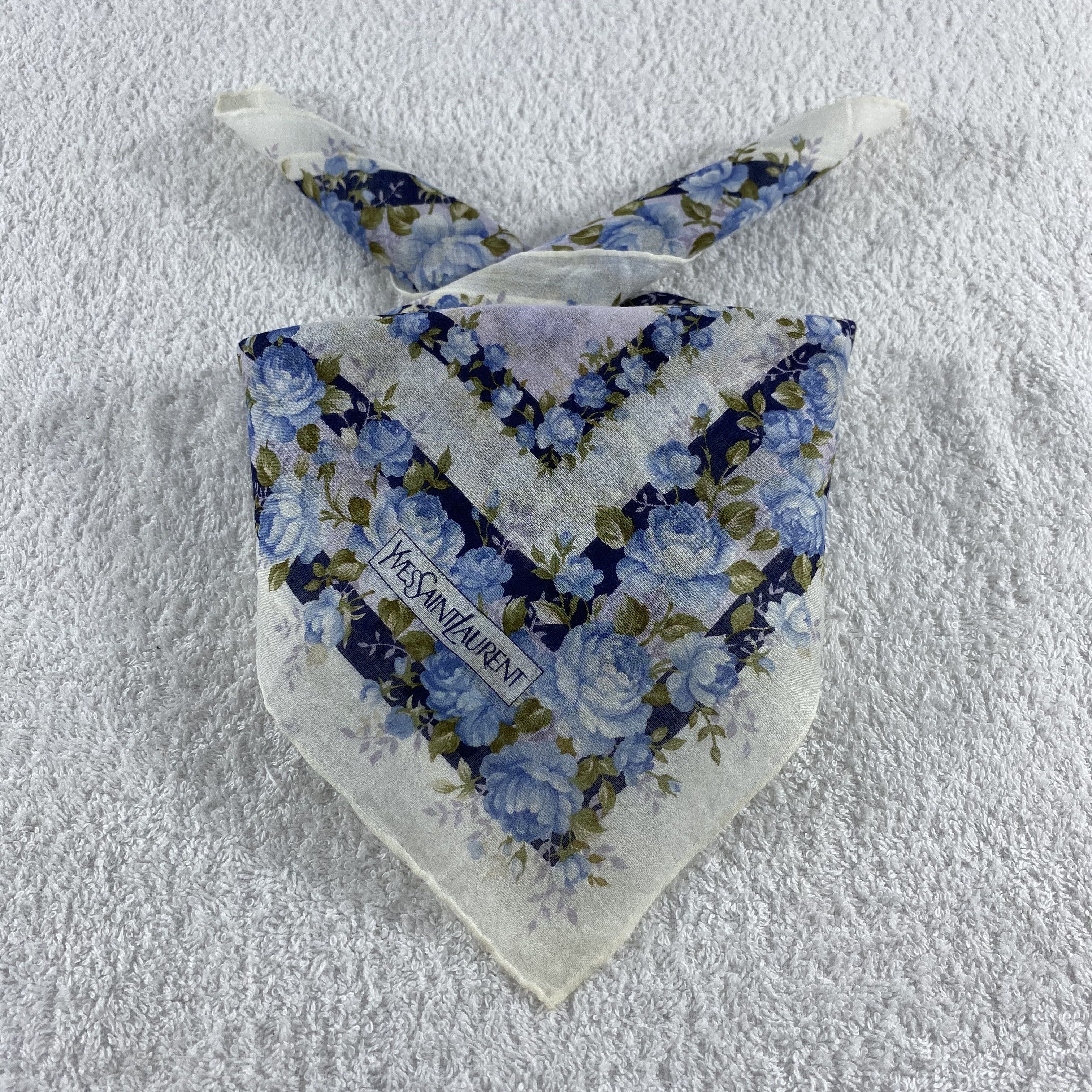 Vintage × Yves Saint Laurent Yves Saint Laurent Neckerchief / Bandana / Handkerchief Size ONE SIZE - 1 Thumbnail