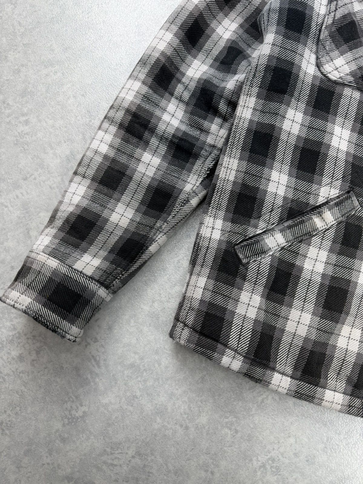 Iron Heart Iron Heart Heavy Flannel Zip Jacket Black Grey Check Size M Size US M / EU 48-50 / 2 - 2 Thumbnail
