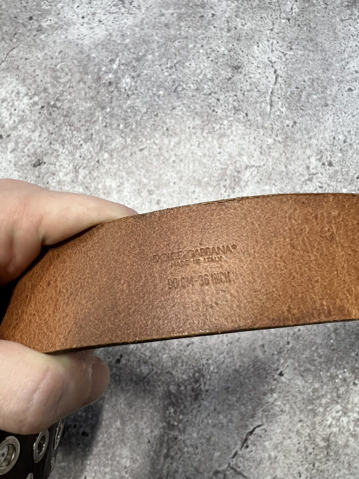 Dolce & Gabbana Vintage Dolce Gabbana Junya Watanabe Leather monogram belt Size ONE SIZE - 8 Thumbnail