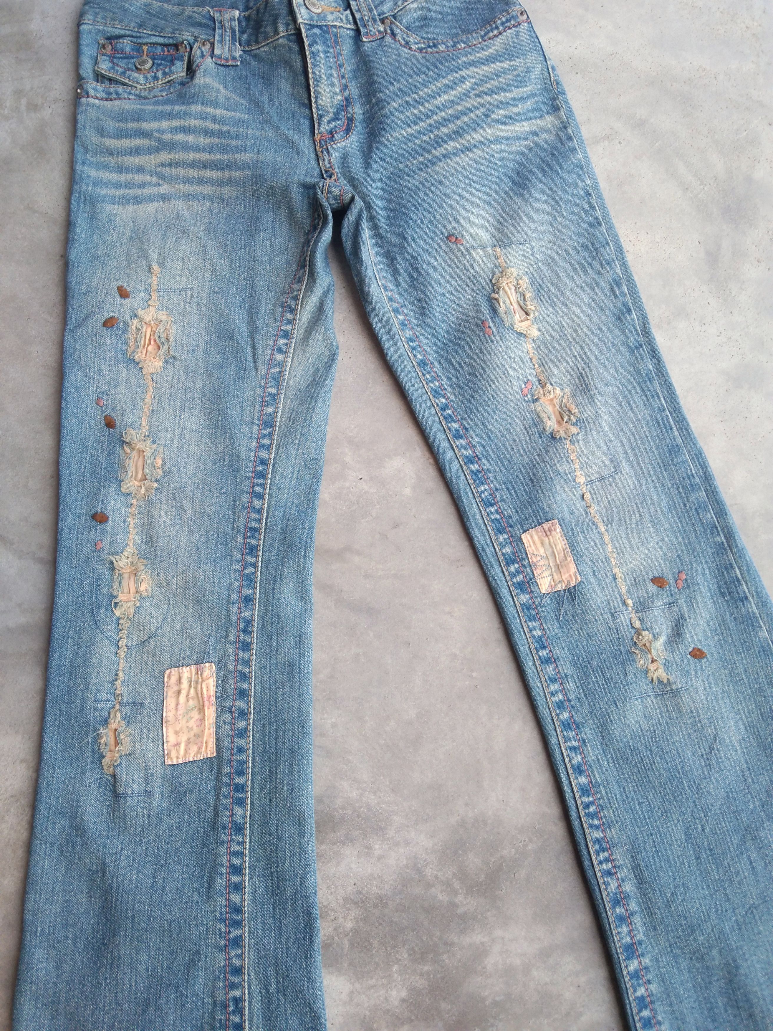 Japanese Brand Vintage Flared Japanese Brand Boot Cut Jeans 27x30 Size US 27 - 5 Thumbnail
