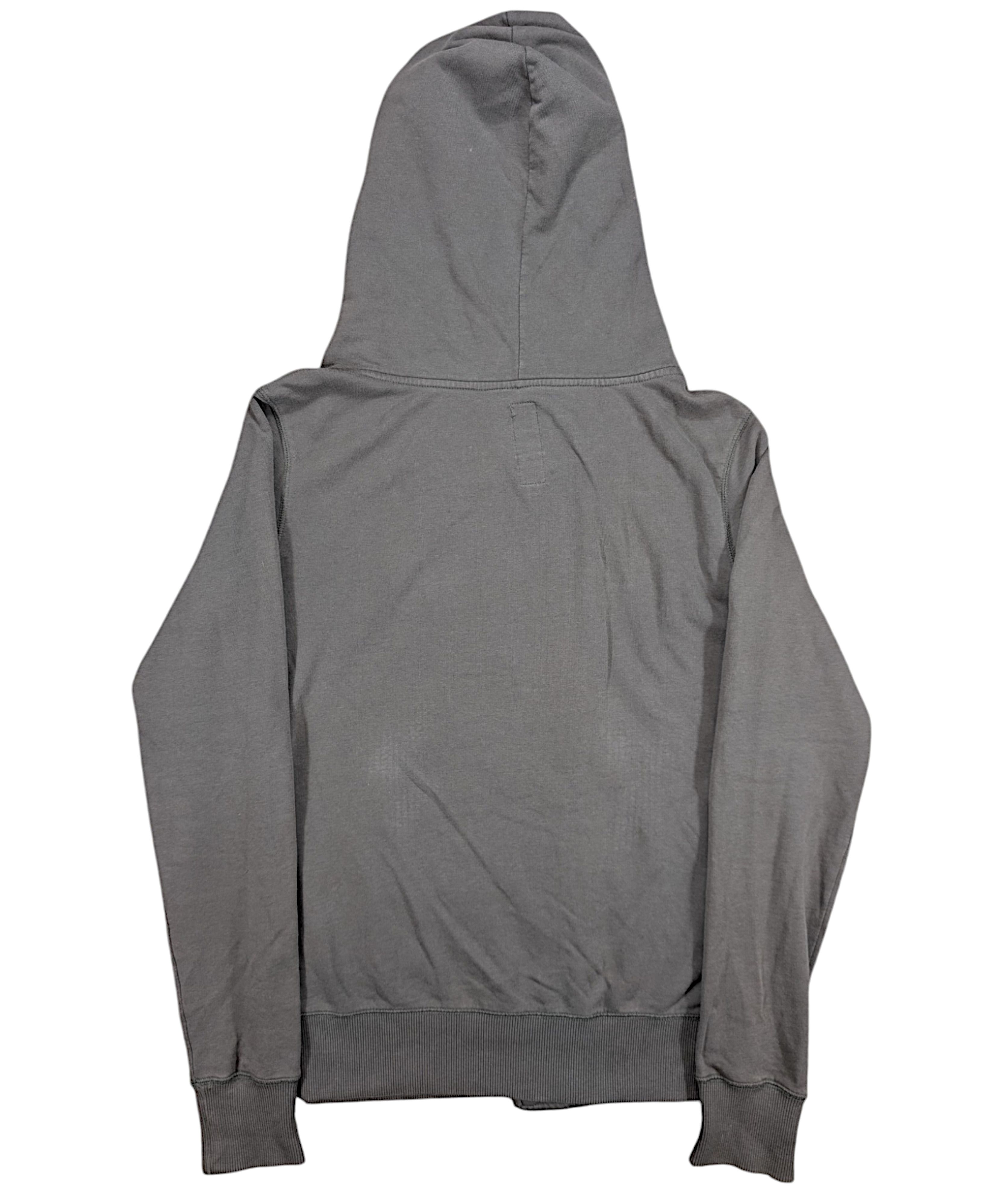 Thom Krom Thom Krom Grey Diagonal Asymmetrical Zip Up Hoodie Rick Size US S / EU 44-46 / 1 - 4 Thumbnail
