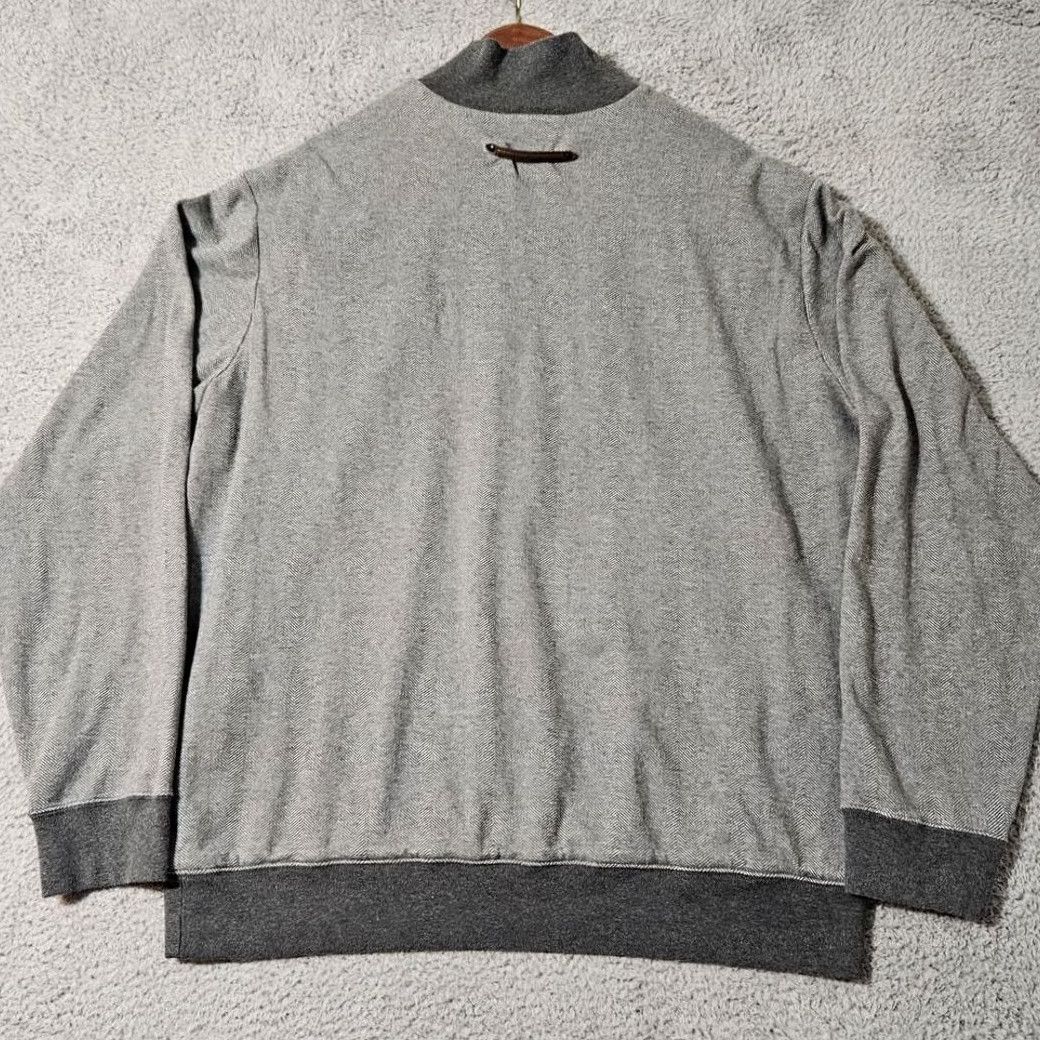 Ralph Lauren Ralph Lauren Polo Golf Quarter Zip Sweater Cotton Herringbone Pattern XL Men Gray Size US XL / EU 56 / 4 - 3 Thumbnail