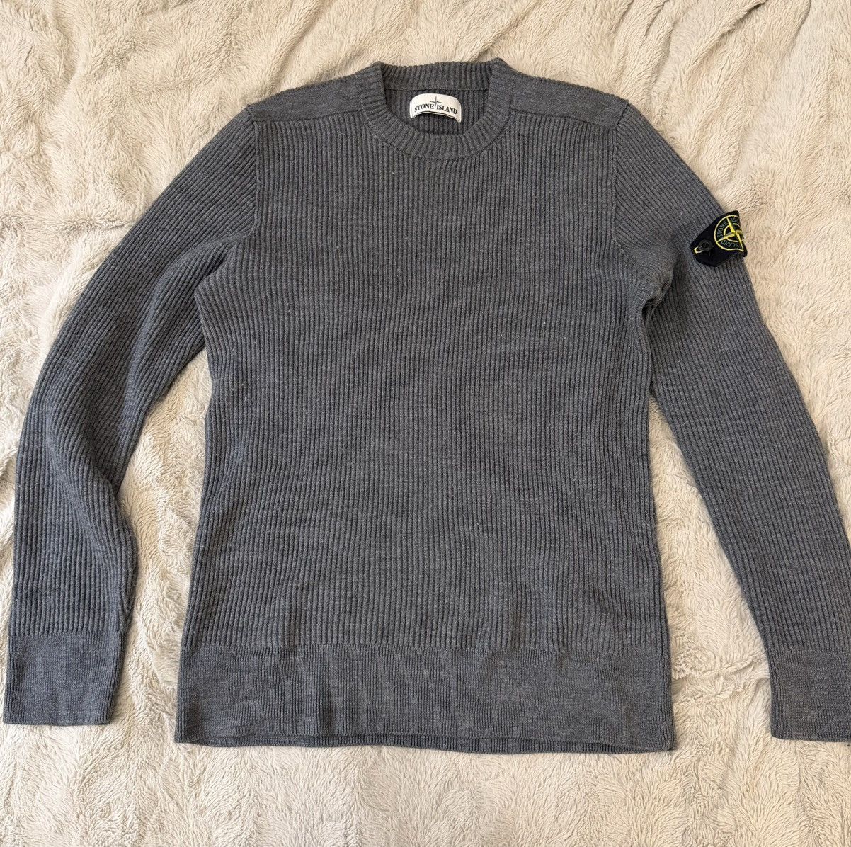 Stone Island Stone Island Wool Grey Crewneck Size US M / EU 48-50 / 2 - 1 Thumbnail