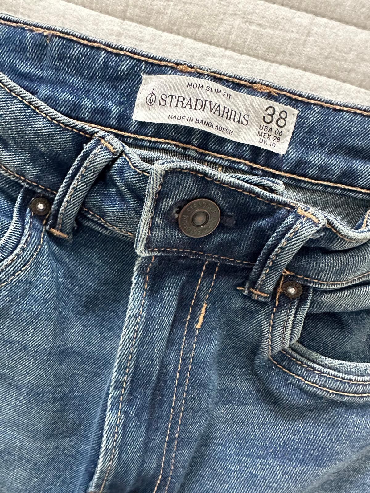 Stradivarius Stradivarius Women’s Distressed Blue Denim Jeans Size 28" / US 6 / IT 42 - 2 Thumbnail