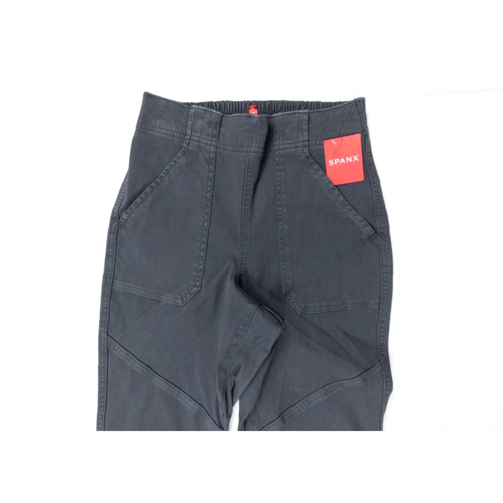 Spanx Spanx Women’s Cargo Jogger Pants - Stretch Twill, Gray, XS, High Rise, 5-Pocket, Regular Fit - Denim/Jeans Style, New with Tags Size 26" / US 2 / IT 38 - 2 Thumbnail