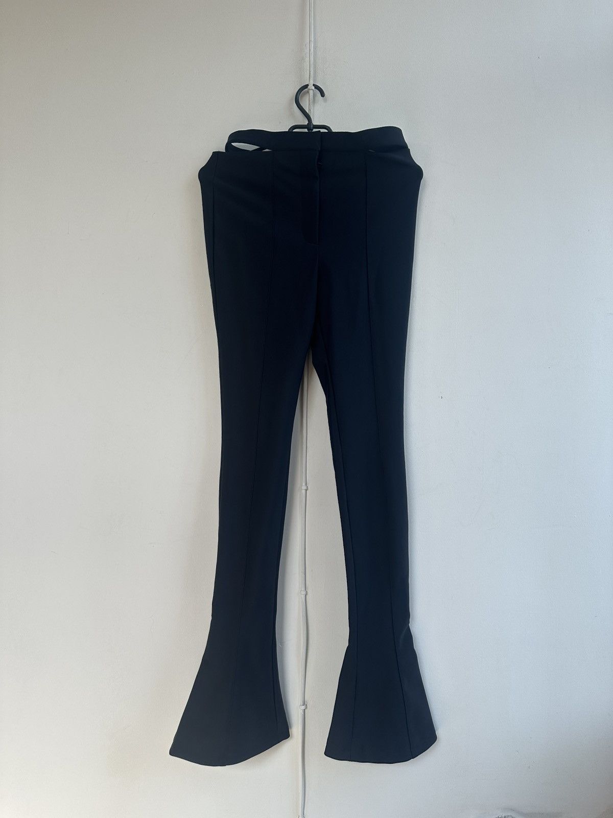 H&M × Mugler Black cut off flared pants Size 28" / US 6 / IT 42 - 8 Thumbnail