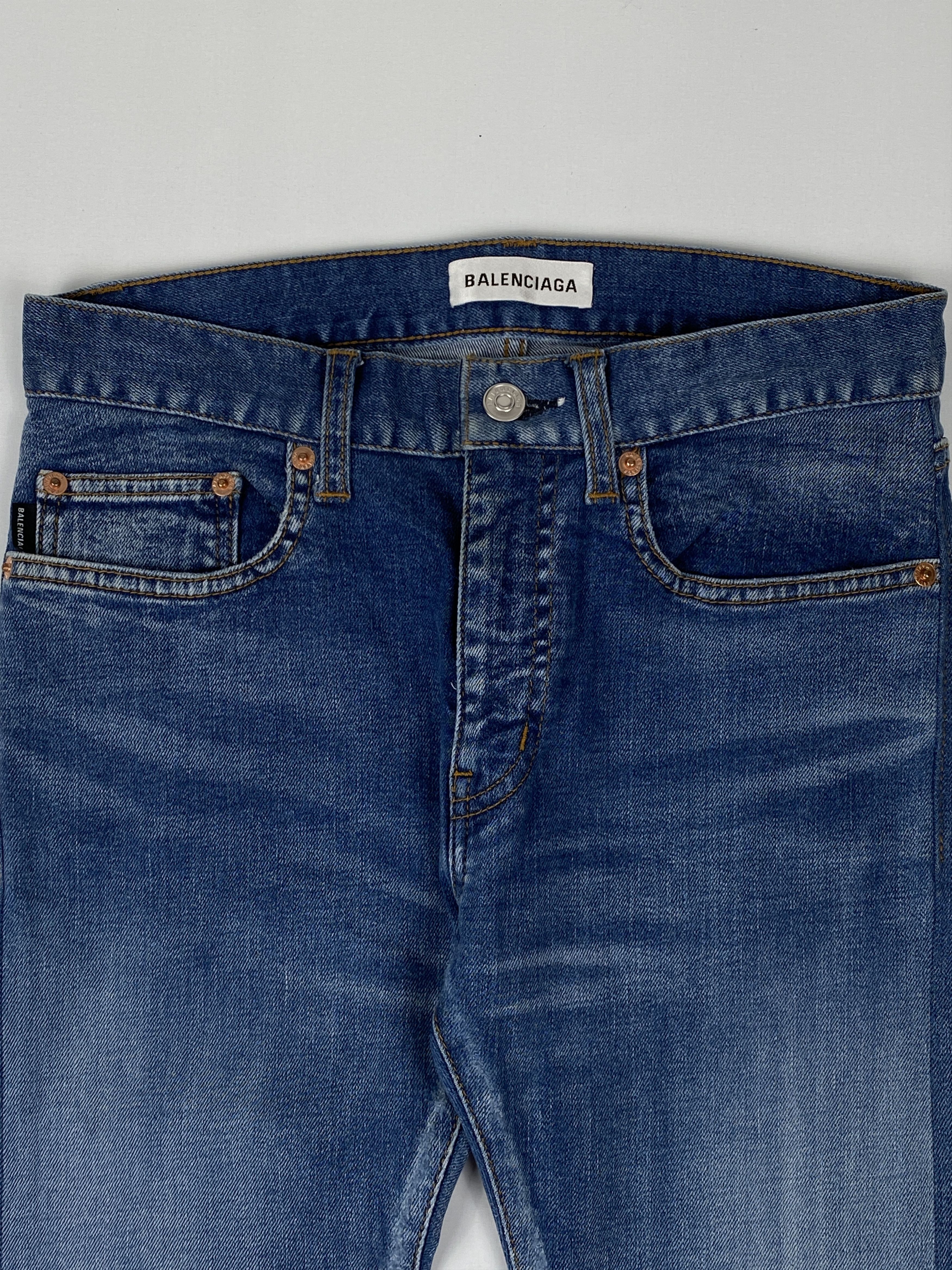 Balenciaga F/W 2017 Ripped Skinny Jeans Size US 29 - 3 Thumbnail