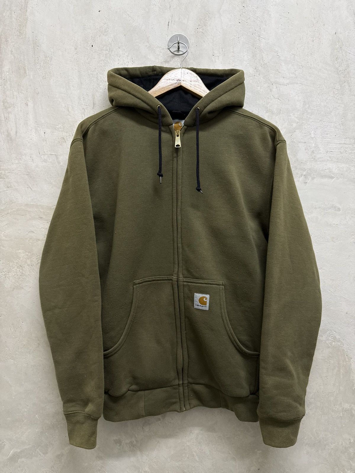 Carhartt Vintage Sun Faded Carhartt Zipper Hoodie Size US S / EU 44-46 / 1 - 1 Thumbnail