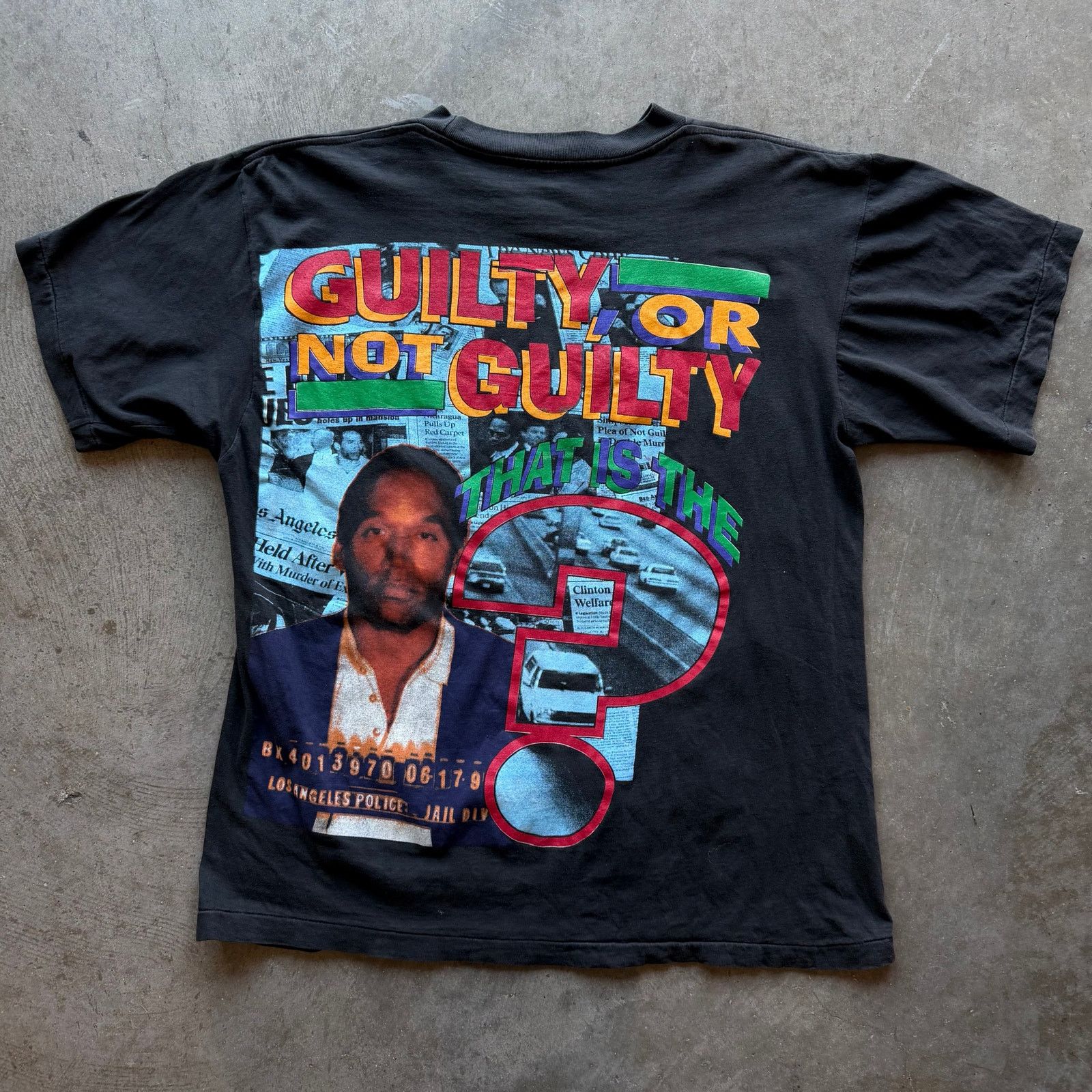 Vintage Vintage 1995 OJ Simpson Rap Tee Size US XL / EU 56 / 4 - 3 Thumbnail