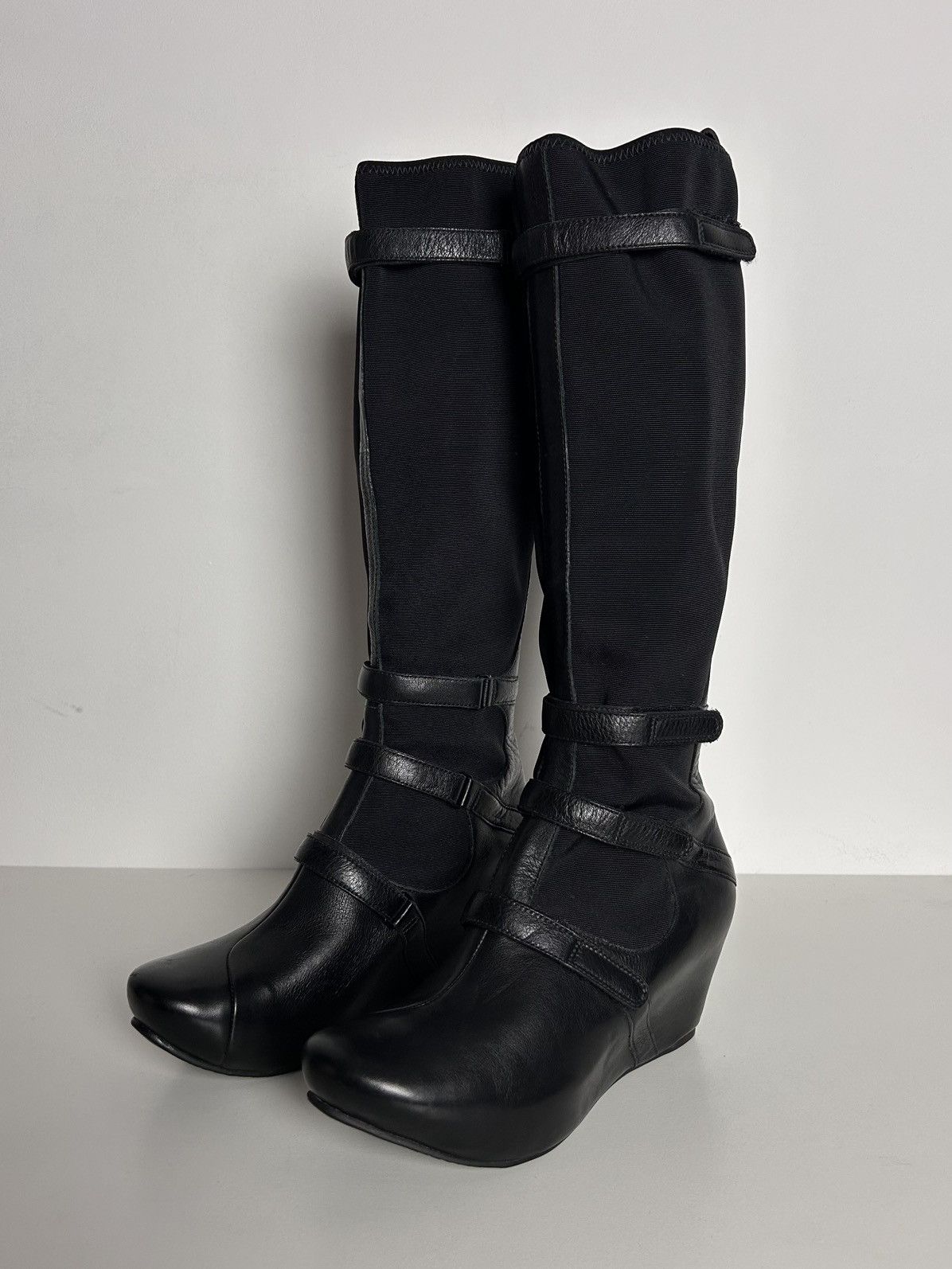 Other Unique wedge leather boots Size US 8 / IT 38 - 4 Thumbnail