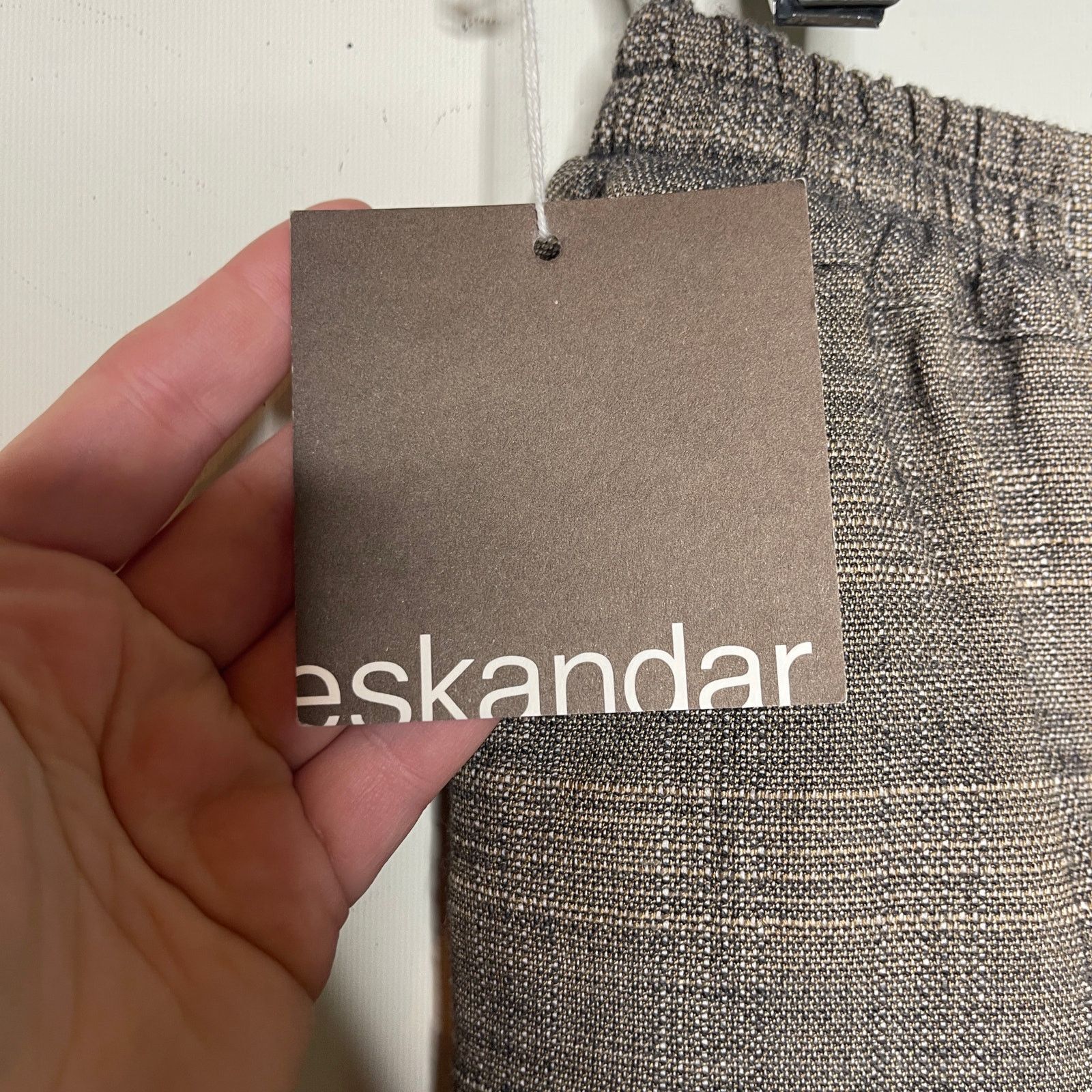eskandar New Eskandar two piece suit Open collar jacket straight skir Size 30" / US 8 / IT 44 - 11 Thumbnail