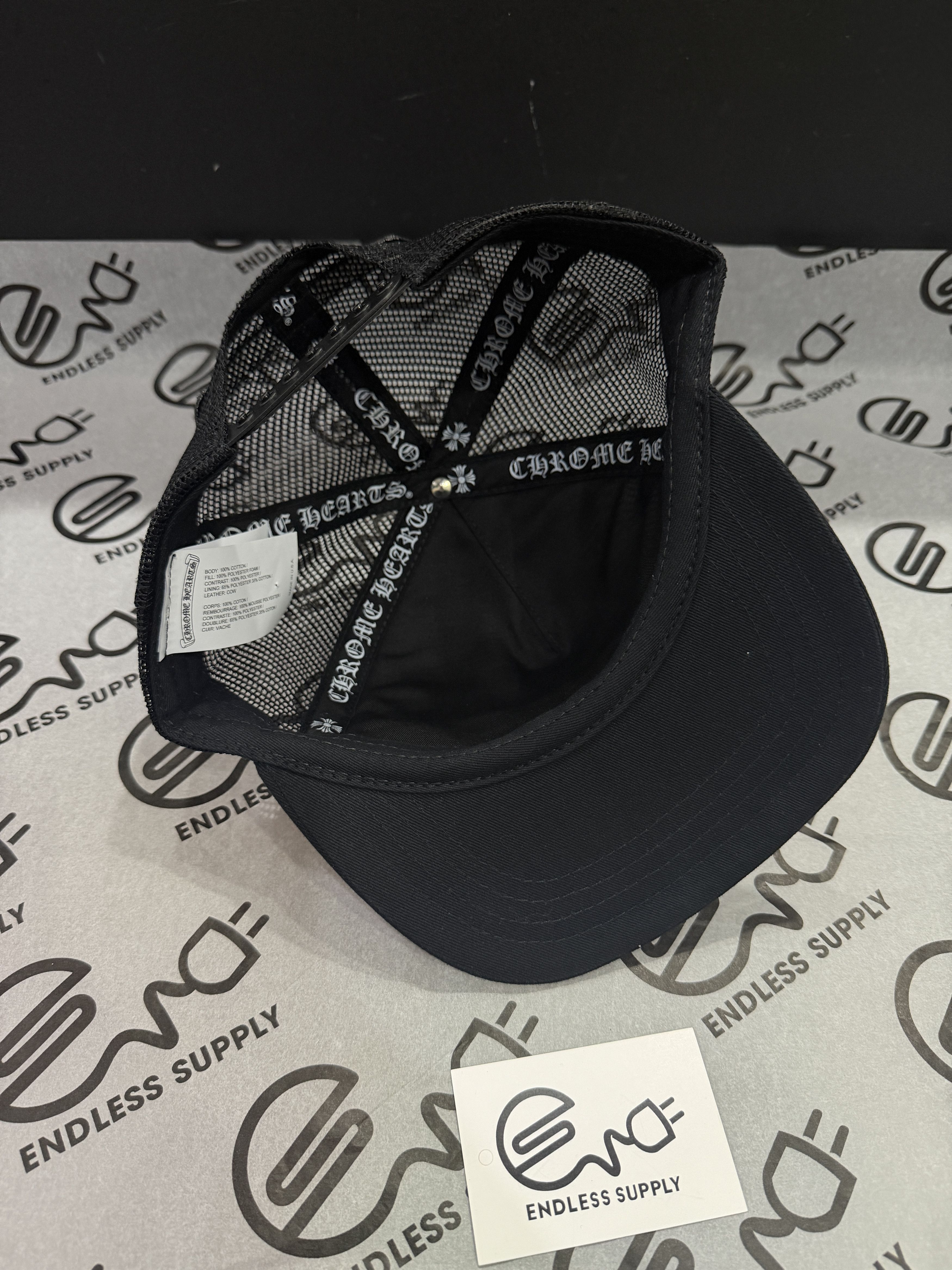 Chrome Hearts Chrome Hearts Leather Cemetery Cross Patch Hat Black/Camo Size ONE SIZE - 7 Thumbnail