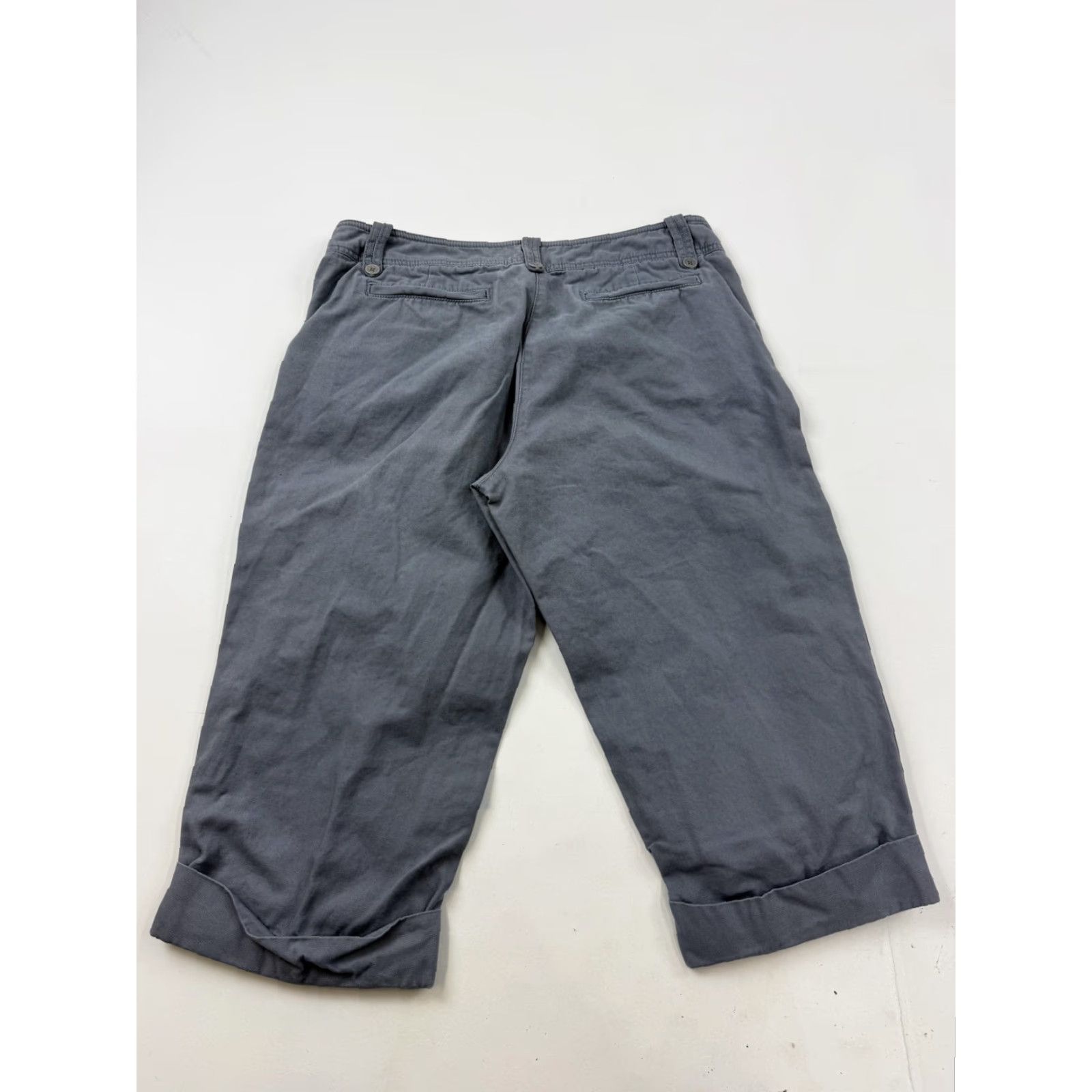 Vintage Sundance Capris Pants Womens 8 Gray Twill Cuffed Straight Leg Casual Chino Capris - Men? Size 30" / US 8 / IT 44 - 5 Thumbnail