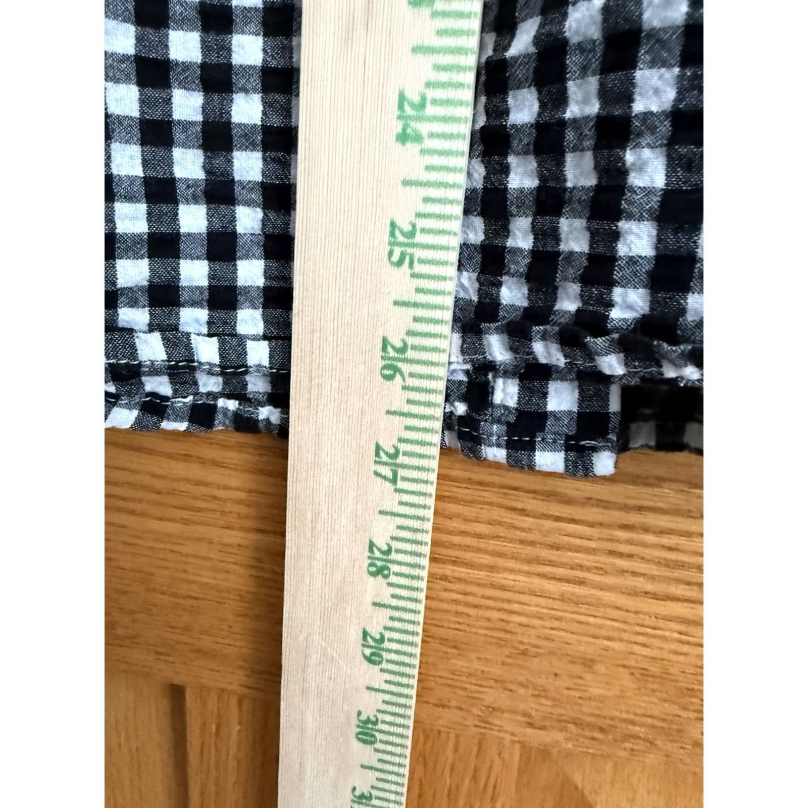 Vintage Woman Within Black & White Gingham Button Down Plus Size Woman's 1X 22/24 Size XL / US 12-14 / IT 48-50 - 5 Thumbnail