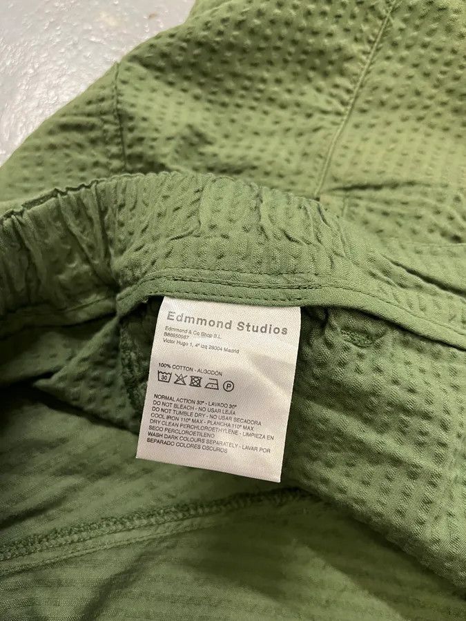 Vintage Edmmond Studios Relief Green Shorts Size US 32 / EU 48 - 11 Thumbnail