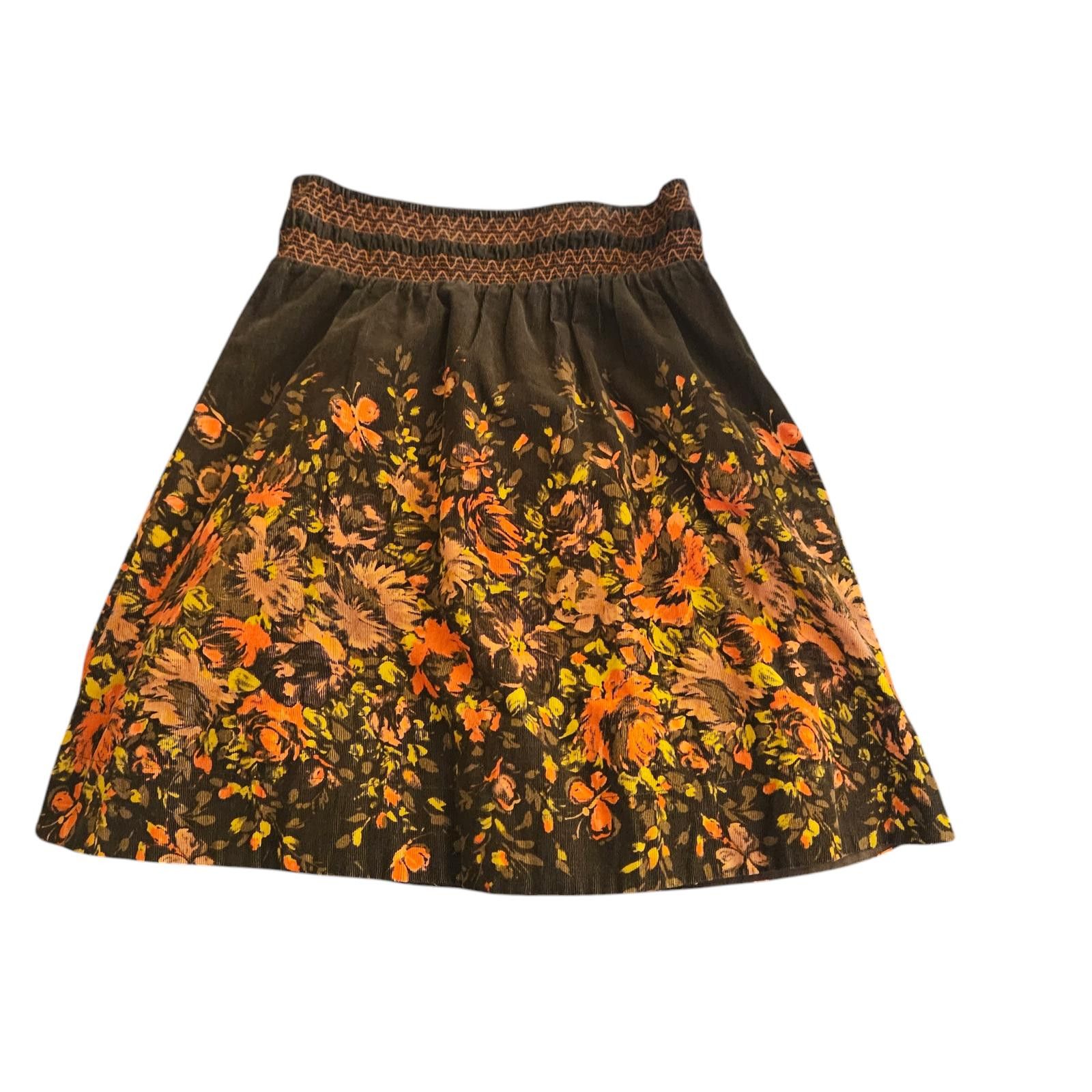 Free People Free People Boho Floral Print Skirt Sz SM Size 28" / US 6 / IT 42 - 1 Thumbnail