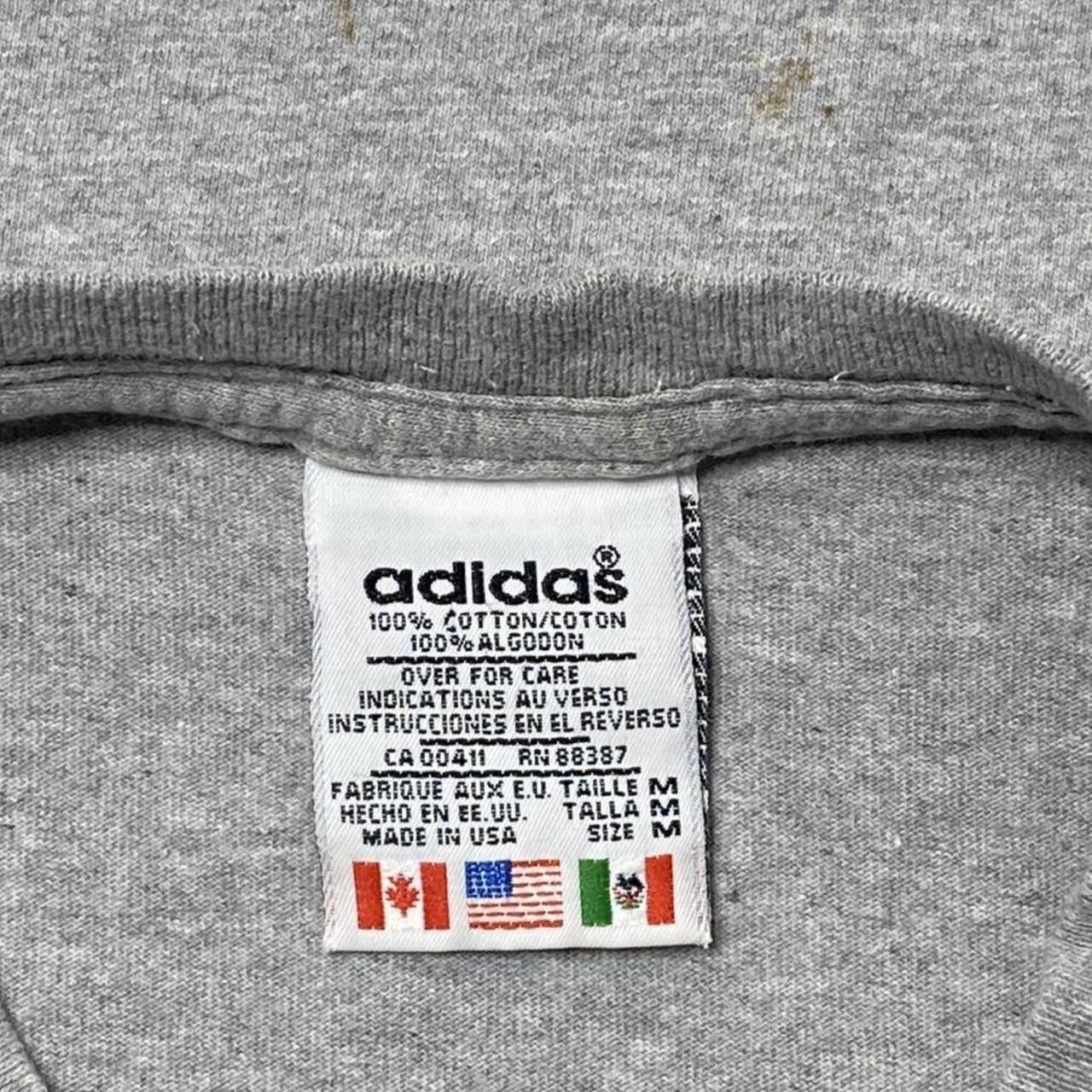 Adidas Vintage Adidas Gray Tee Size Medium Size US M / EU 48-50 / 2 - 3 Thumbnail