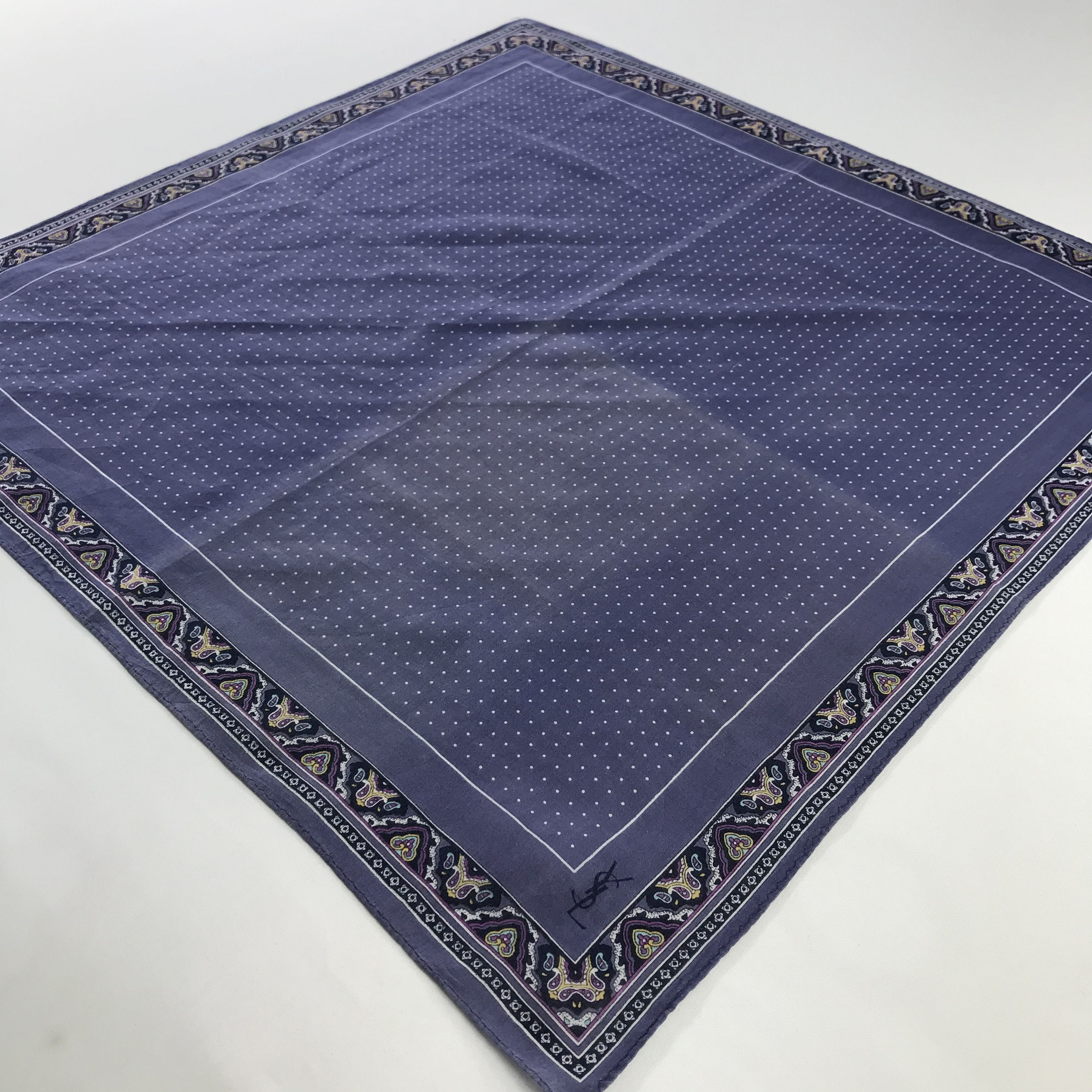 Vintage × Yves Saint Laurent Yves Saint Laurent Bandana / Handkerchief /Neckerchief -S784 Size ONE SIZE - 2 Thumbnail