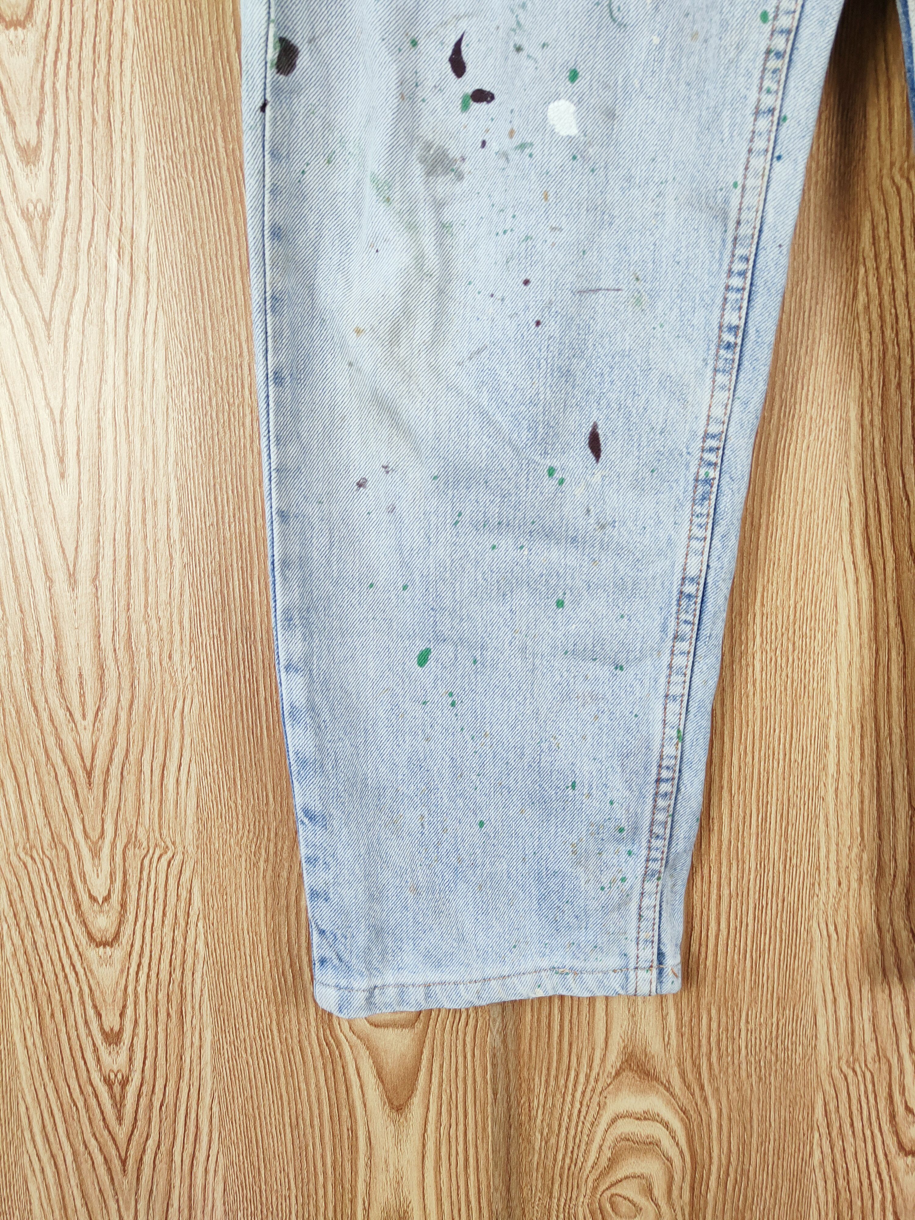 Levi's Levi's painter vintage Blue Distressed Ripped Jeans #W539 Size US 33 - 4 Thumbnail