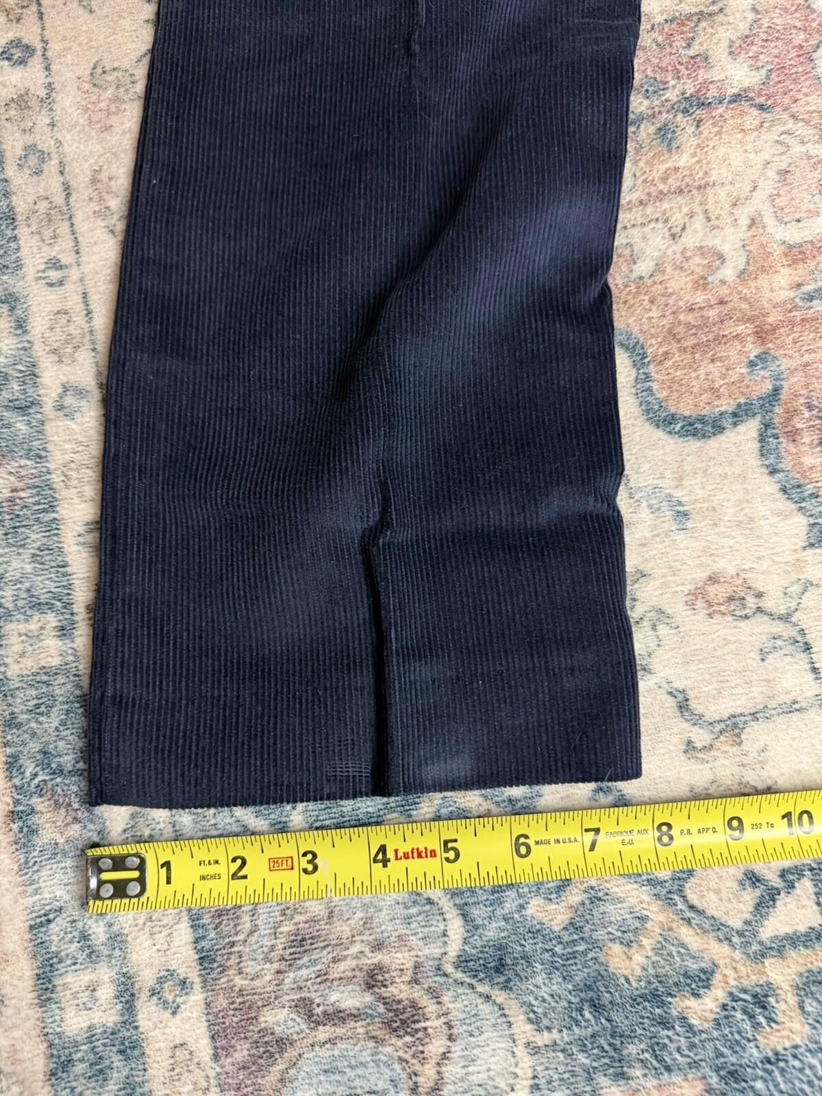 L.L. Bean Vintage LL Bean Corduroy Pants Mens 33x30 Classic Fit Navy Size US 33 - 6 Thumbnail