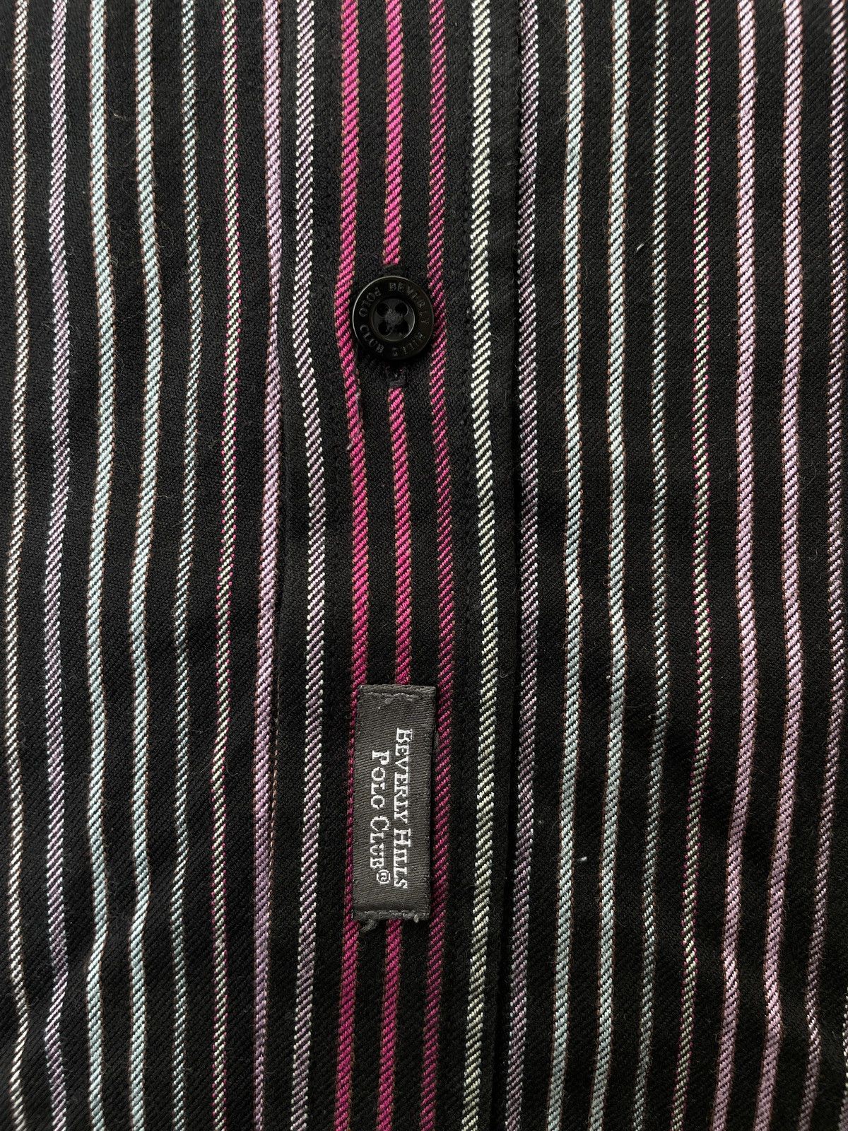 Beverly Hills Polo Club Beverly Hills Polo Club Striped Buttom Up Longsleeve Shirt Size US XL / EU 56 / 4 - 6 Thumbnail