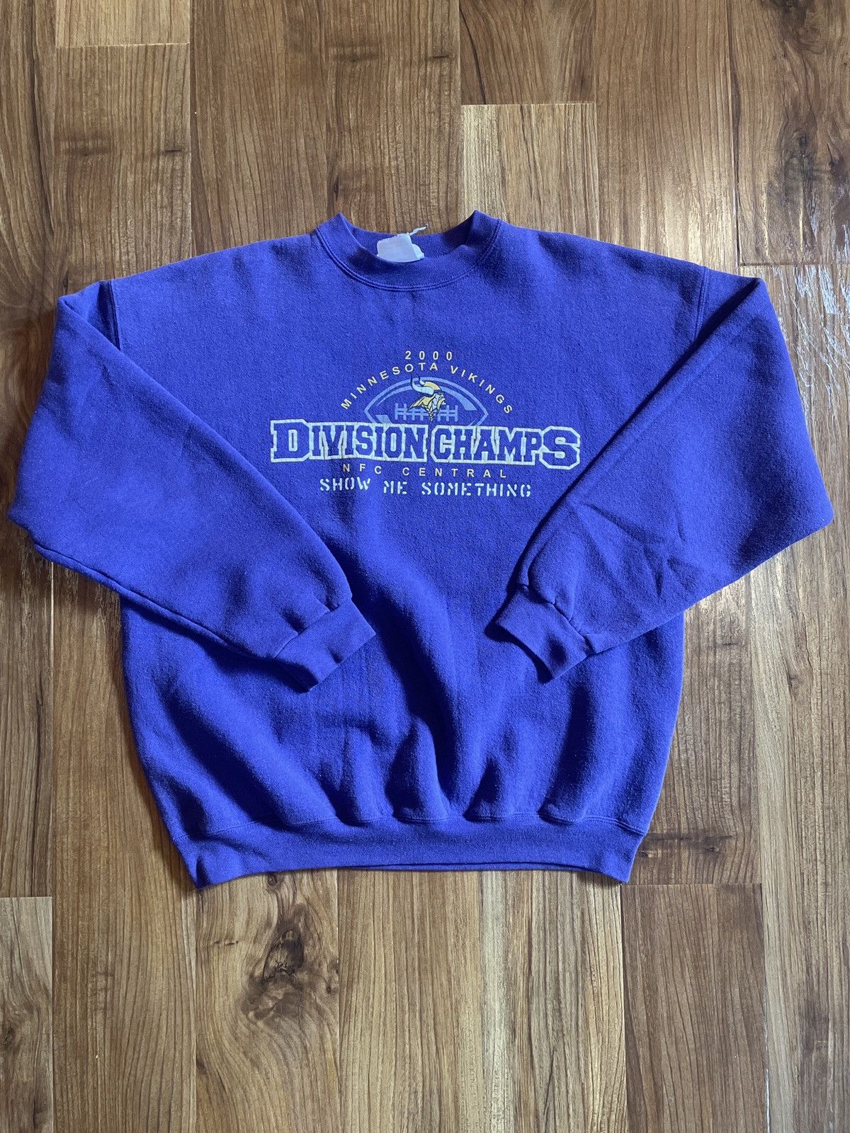 NFL × Puma × Vintage Vintage 2000 Minnesota Vikings Sweatshirt Size US XL / EU 56 / 4 - 1 Thumbnail