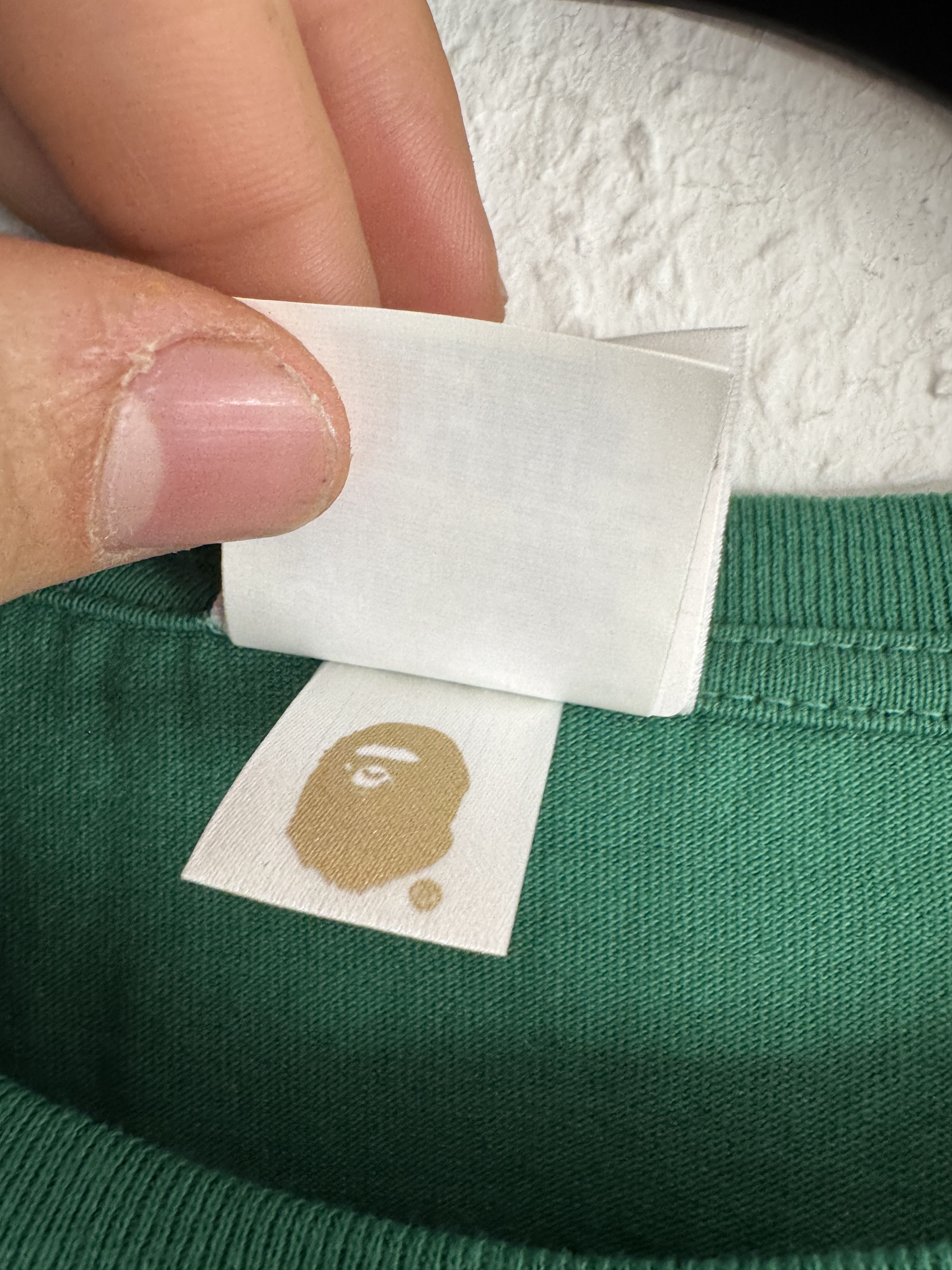 Bape Green Shark One Point Tee Size US XXL / EU 58 / 5 - 8 Thumbnail