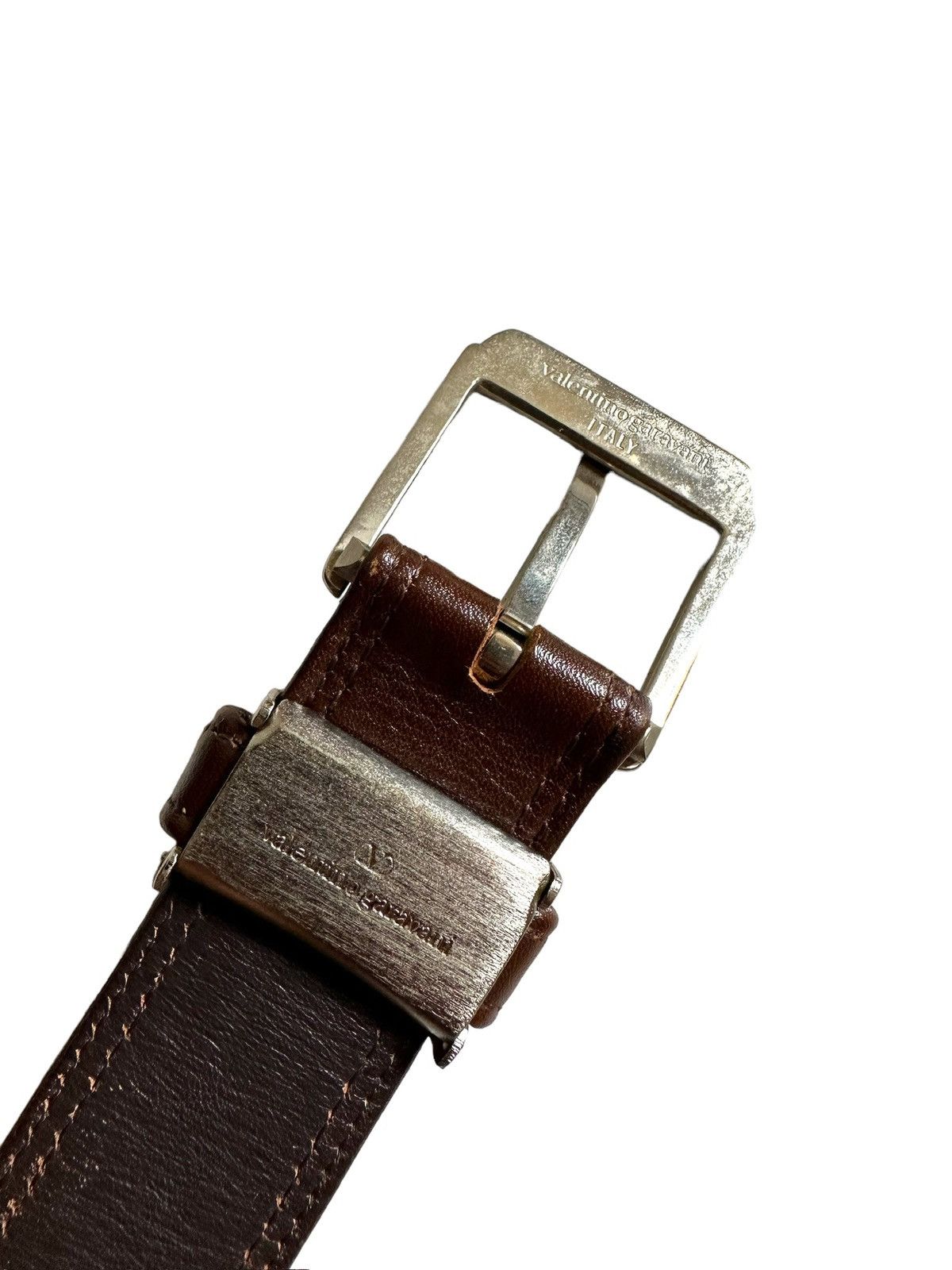 Valentino 🔥 Vtg Heat🔥 90's Valentino Garavani leather belt Size ONE SIZE - 5 Thumbnail