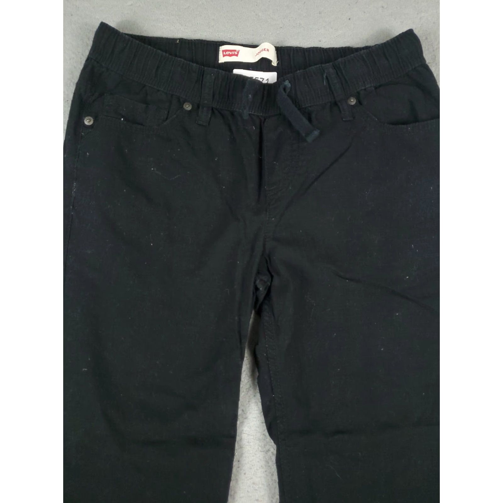 Levi's Levi's Mens Jogger Pants Small Black Casual Athletic Activewear Waist Tie 90s Sports Size US 29 - 2 Thumbnail