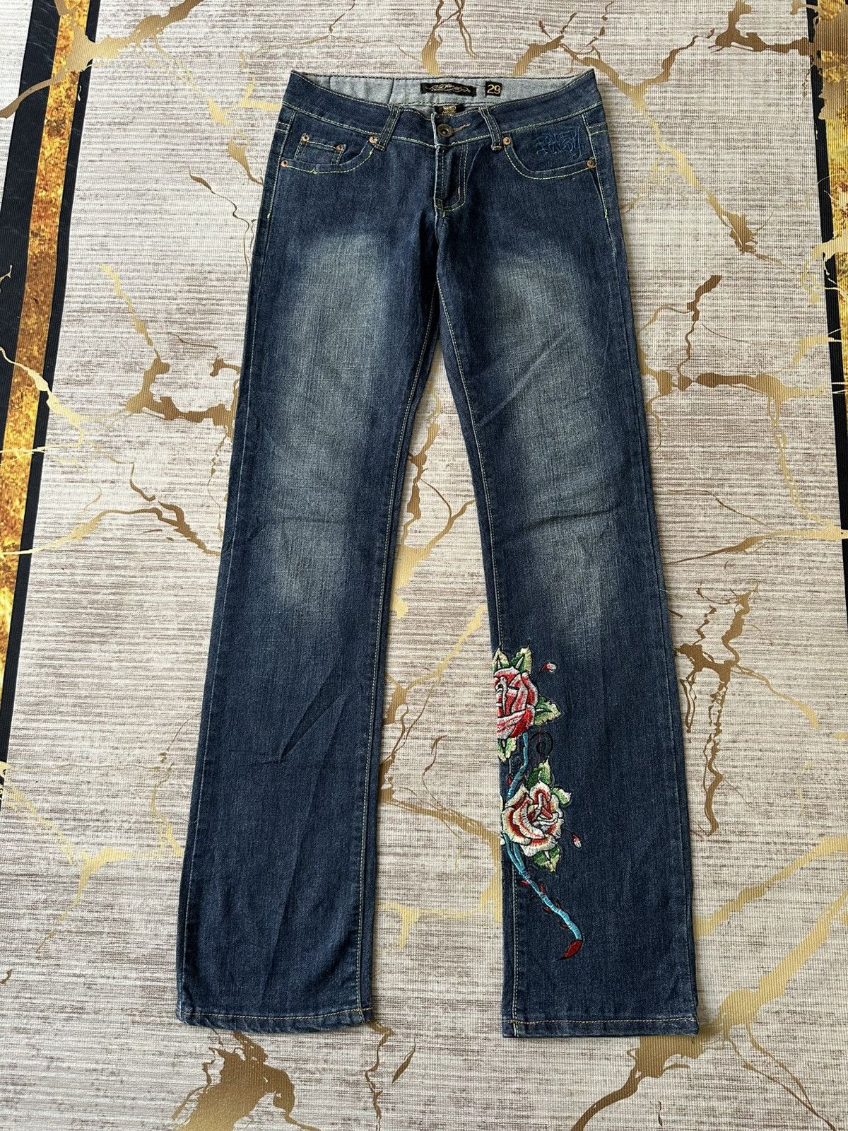 Ed Hardy Ed Hardy By Christian Audigier Low Rise Jeans Size US 29 - 2 Thumbnail