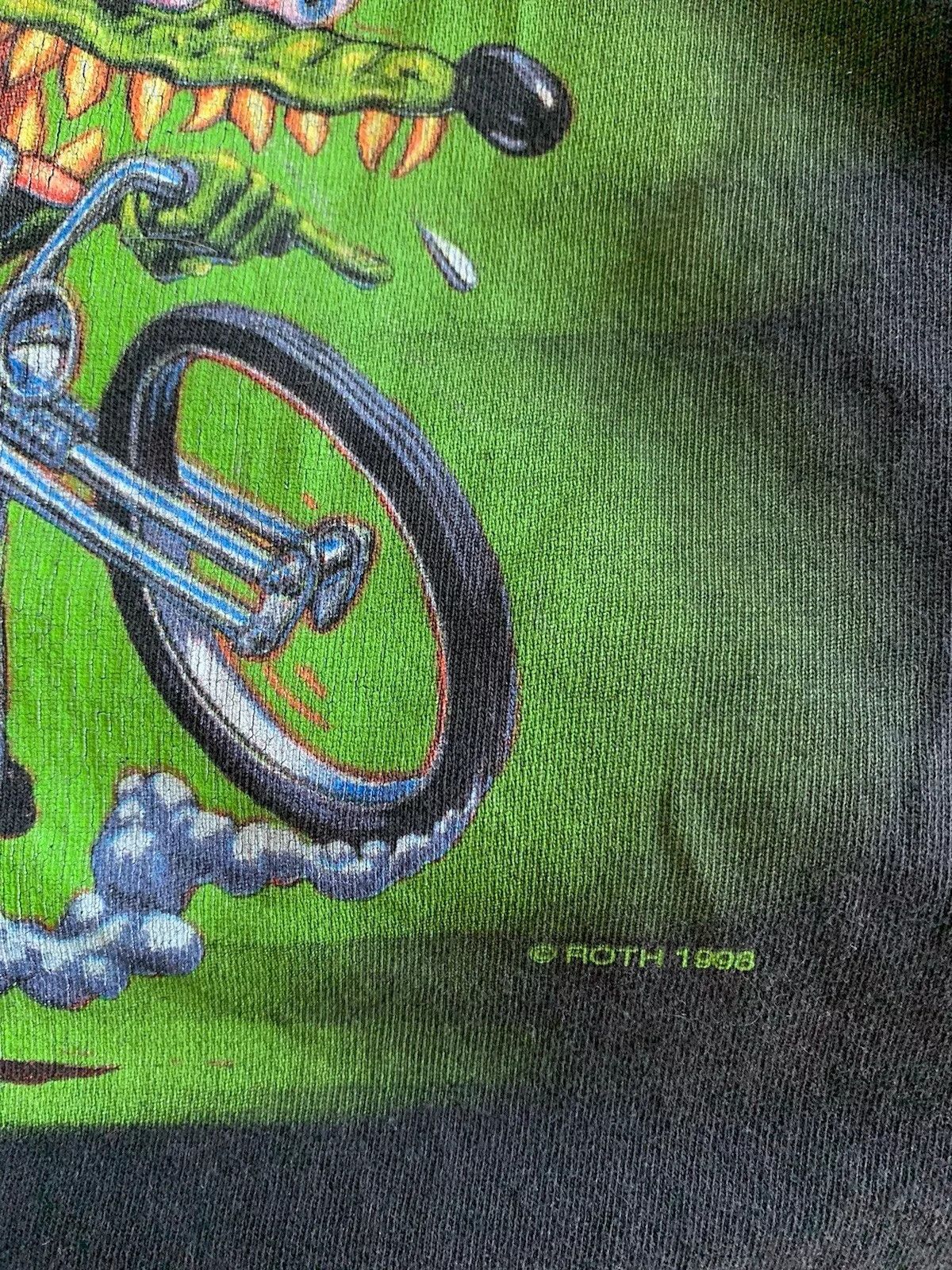 Vintage Vintage 90s Ed Big Daddy Roth Rat Fink Shirt Black X-Large Size US XL / EU 56 / 4 - 7 Thumbnail